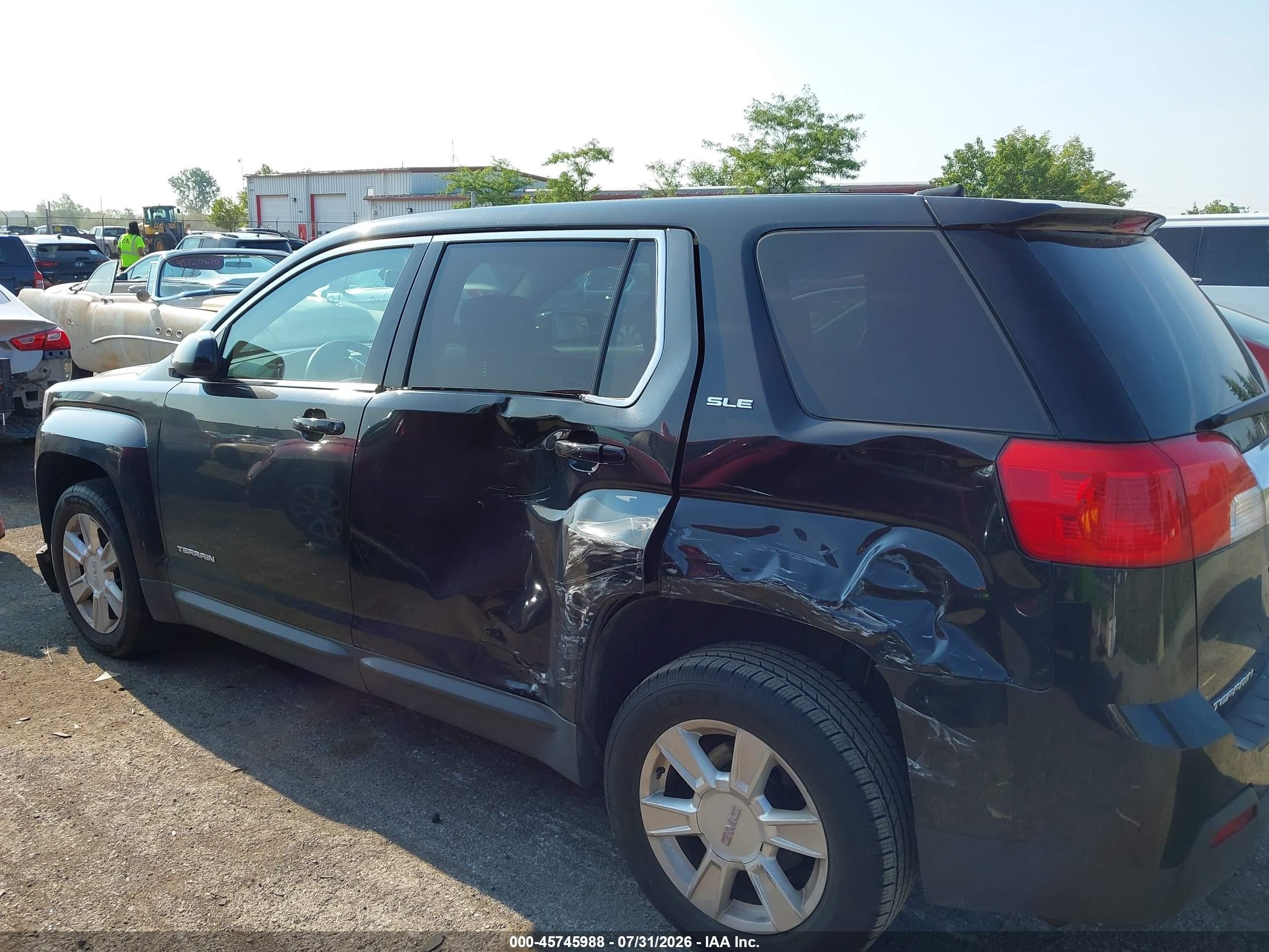 2013 Gmc Terrain Sle-1 Black vin: 2GKALMEK8D6382633