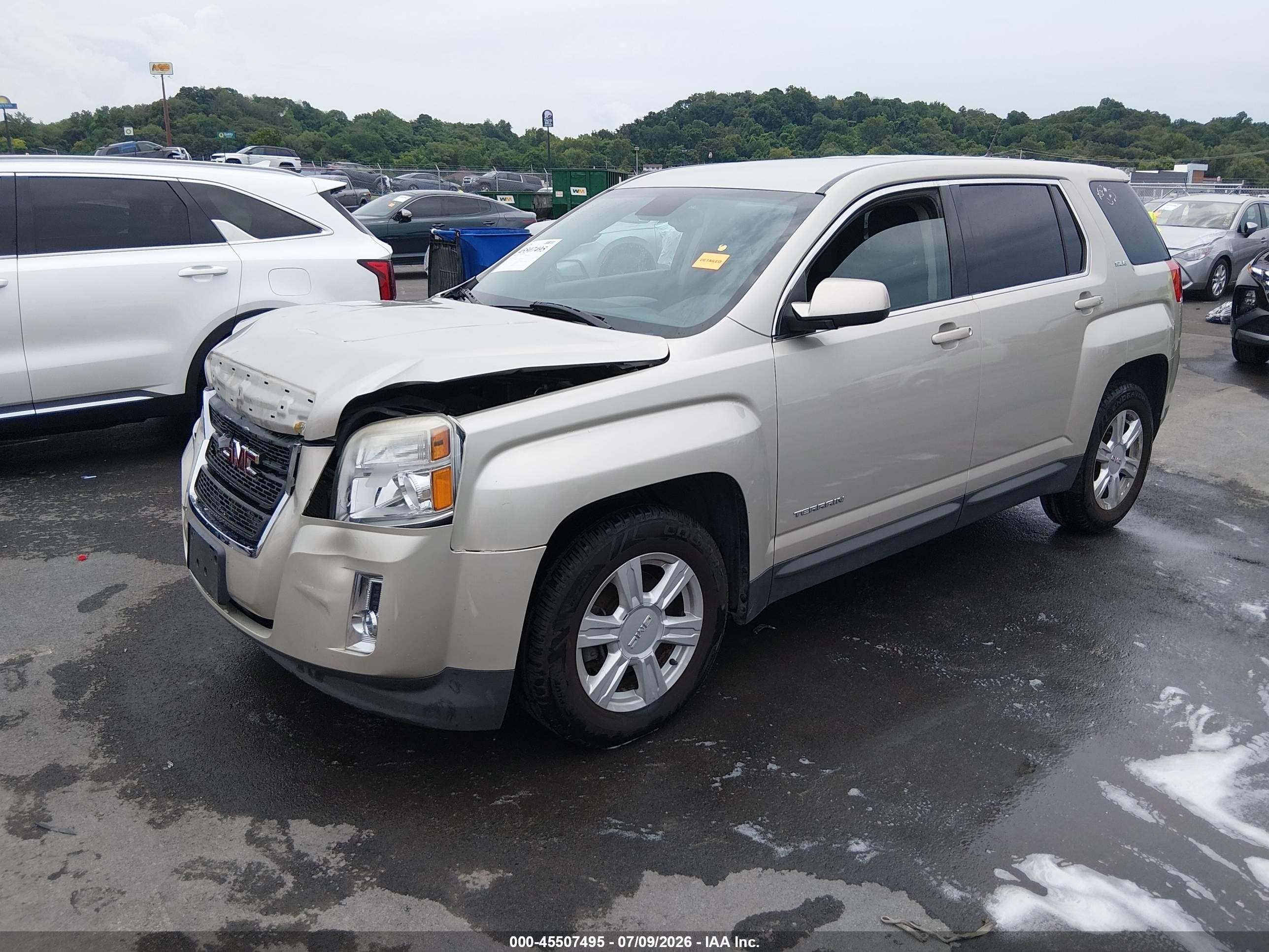 2014 Gmc Terrain Sle-1 Золотой vin: 2GKALMEK8E6276040