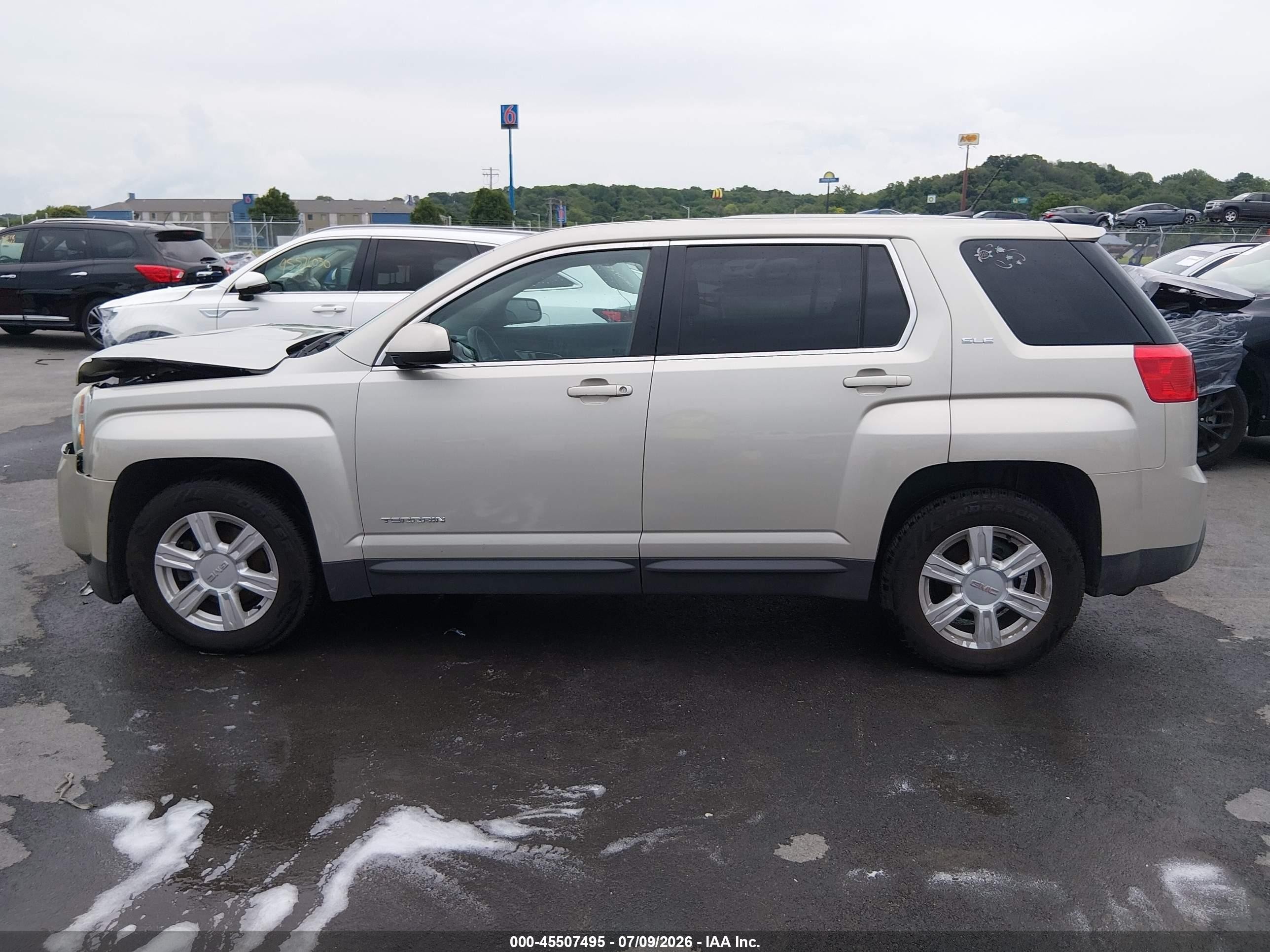 2014 Gmc Terrain Sle-1 Золотой vin: 2GKALMEK8E6276040