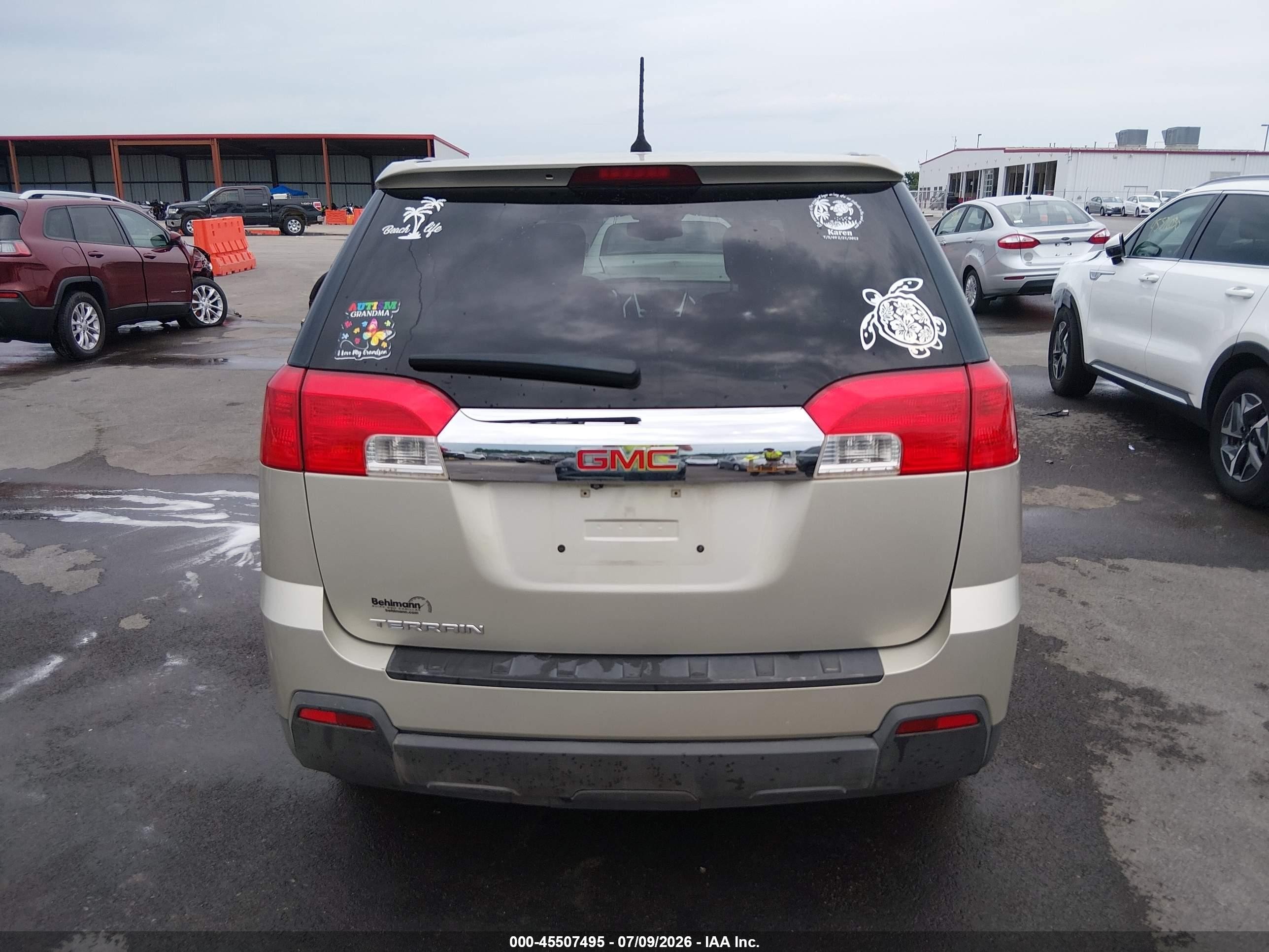 2014 Gmc Terrain Sle-1 Золотой vin: 2GKALMEK8E6276040