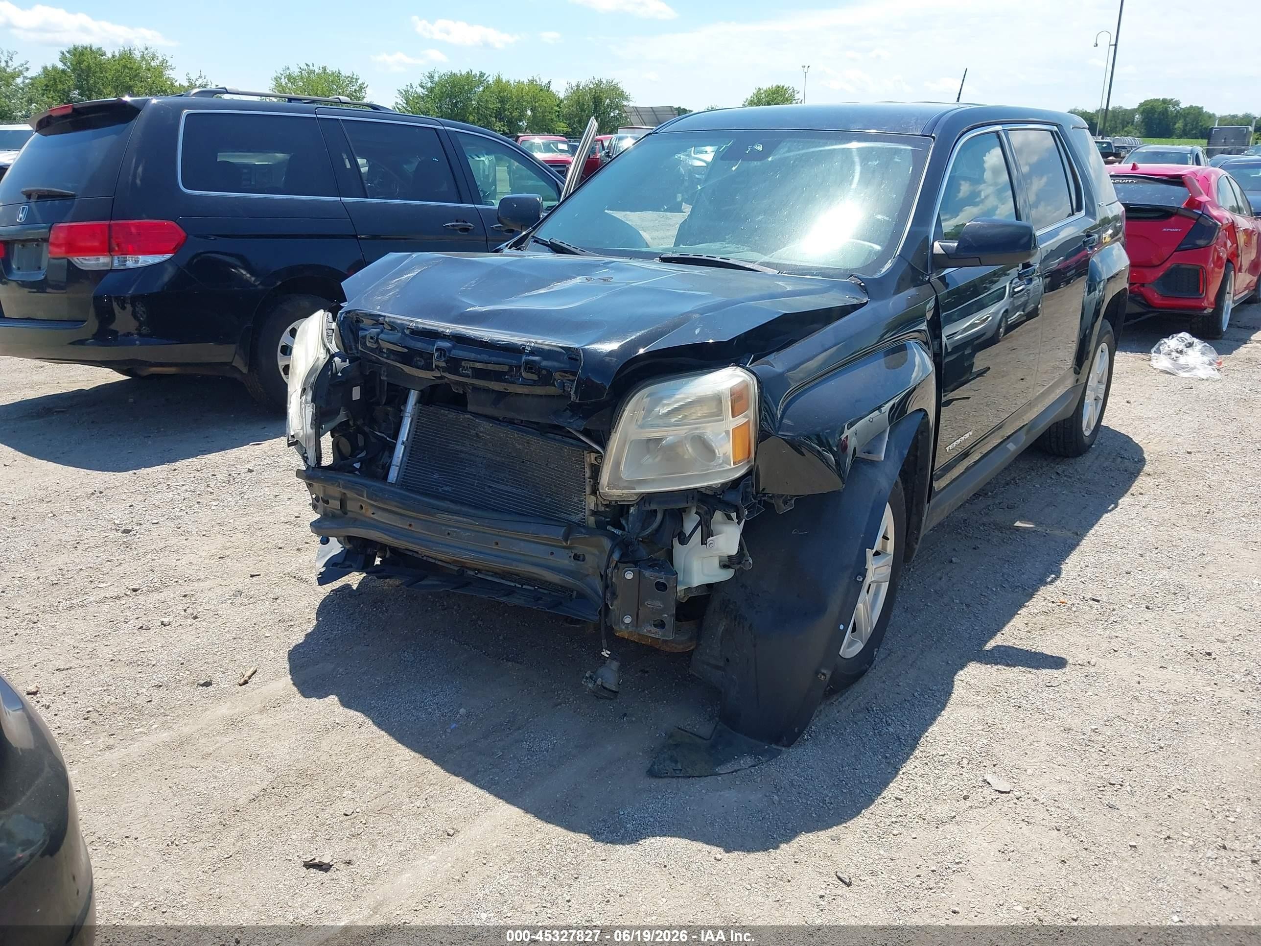 2014 Gmc Terrain Sle-1 Black vin: 2GKALMEK8E6321333