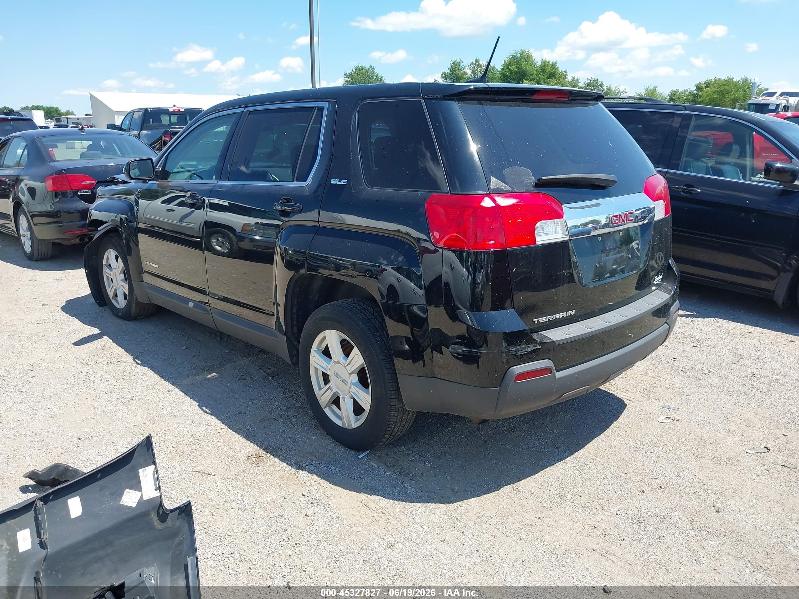 2014 Gmc Terrain Sle-1 Black vin: 2GKALMEK8E6321333