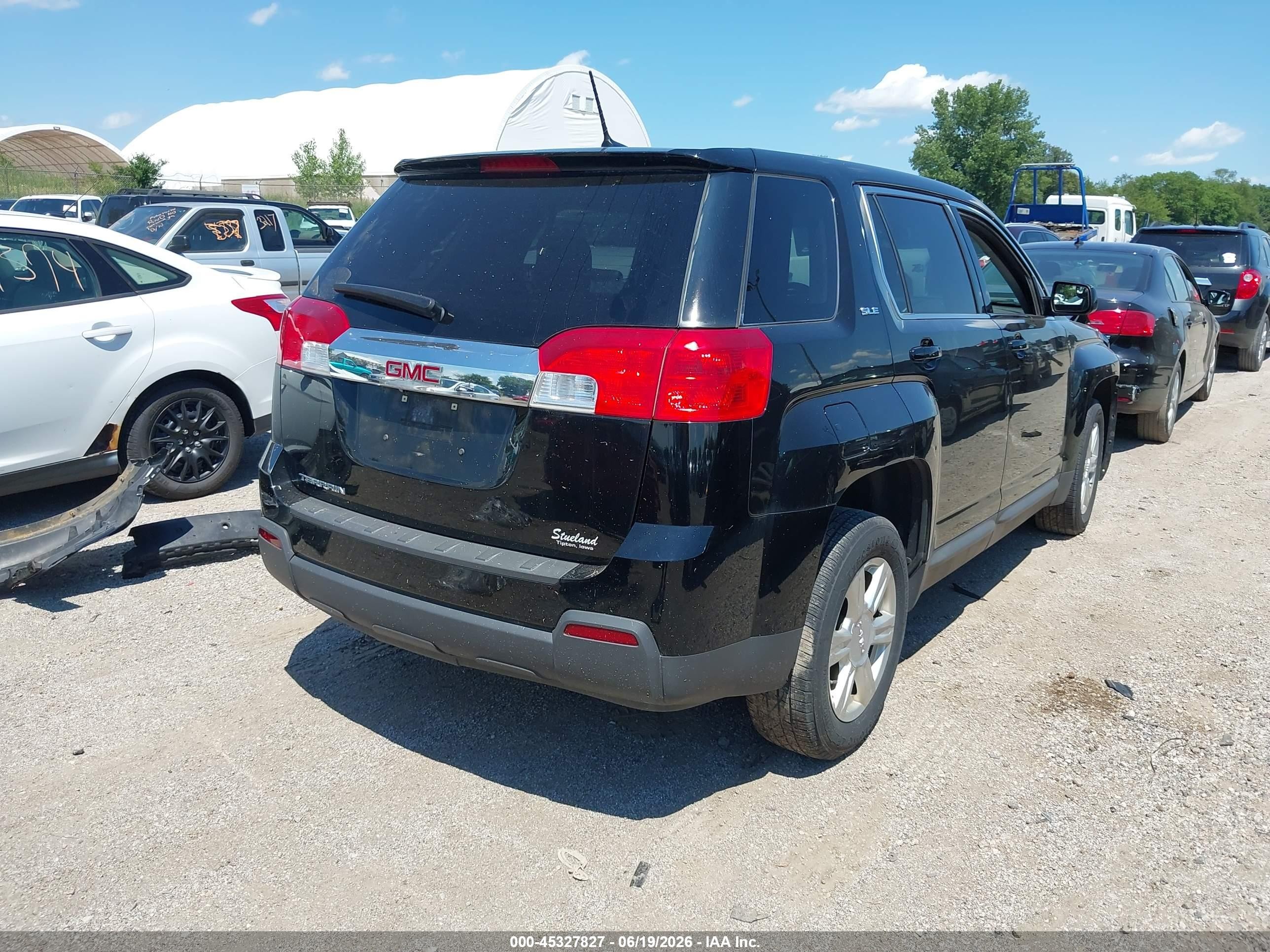 2014 Gmc Terrain Sle-1 Black vin: 2GKALMEK8E6321333