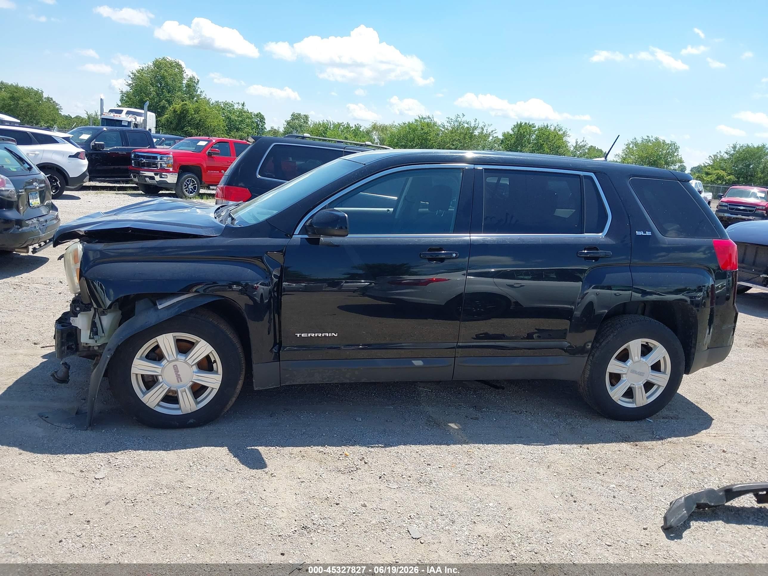 2014 Gmc Terrain Sle-1 Black vin: 2GKALMEK8E6321333