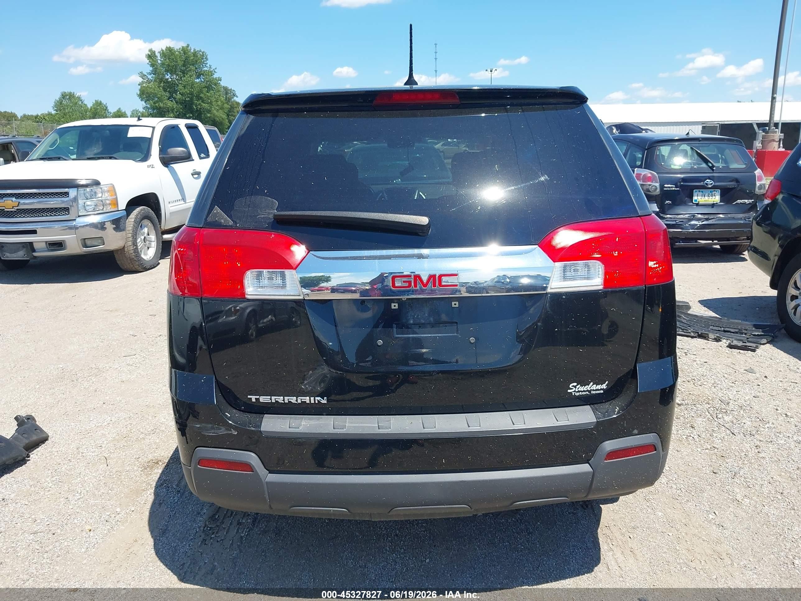 2014 Gmc Terrain Sle-1 Black vin: 2GKALMEK8E6321333