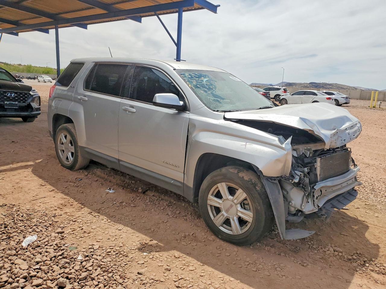 2015 Gmc Terrain Sle Silver vin: 2GKALMEK8F6160340