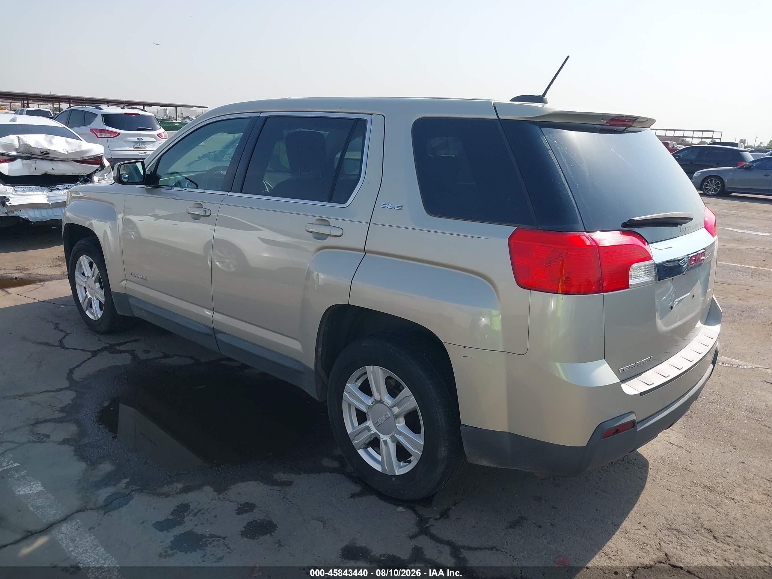 2015 Gmc Terrain Sle-1 Золотой vin: 2GKALMEK8F6171595
