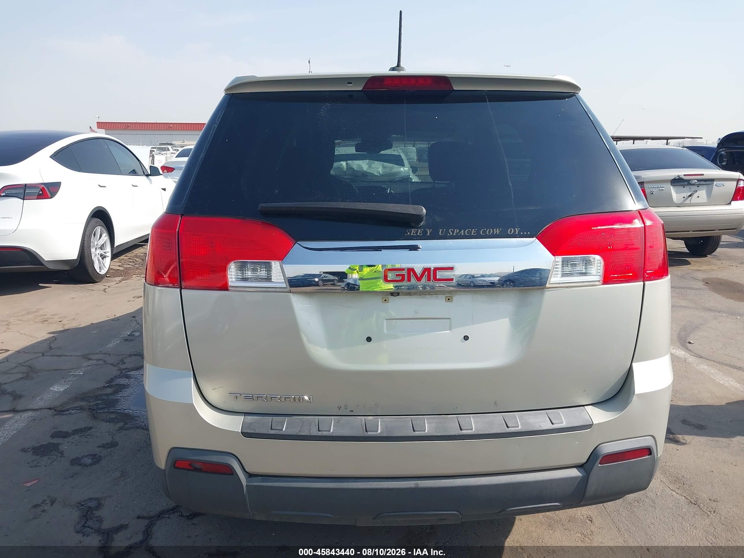 2015 Gmc Terrain Sle-1 Золотой vin: 2GKALMEK8F6171595