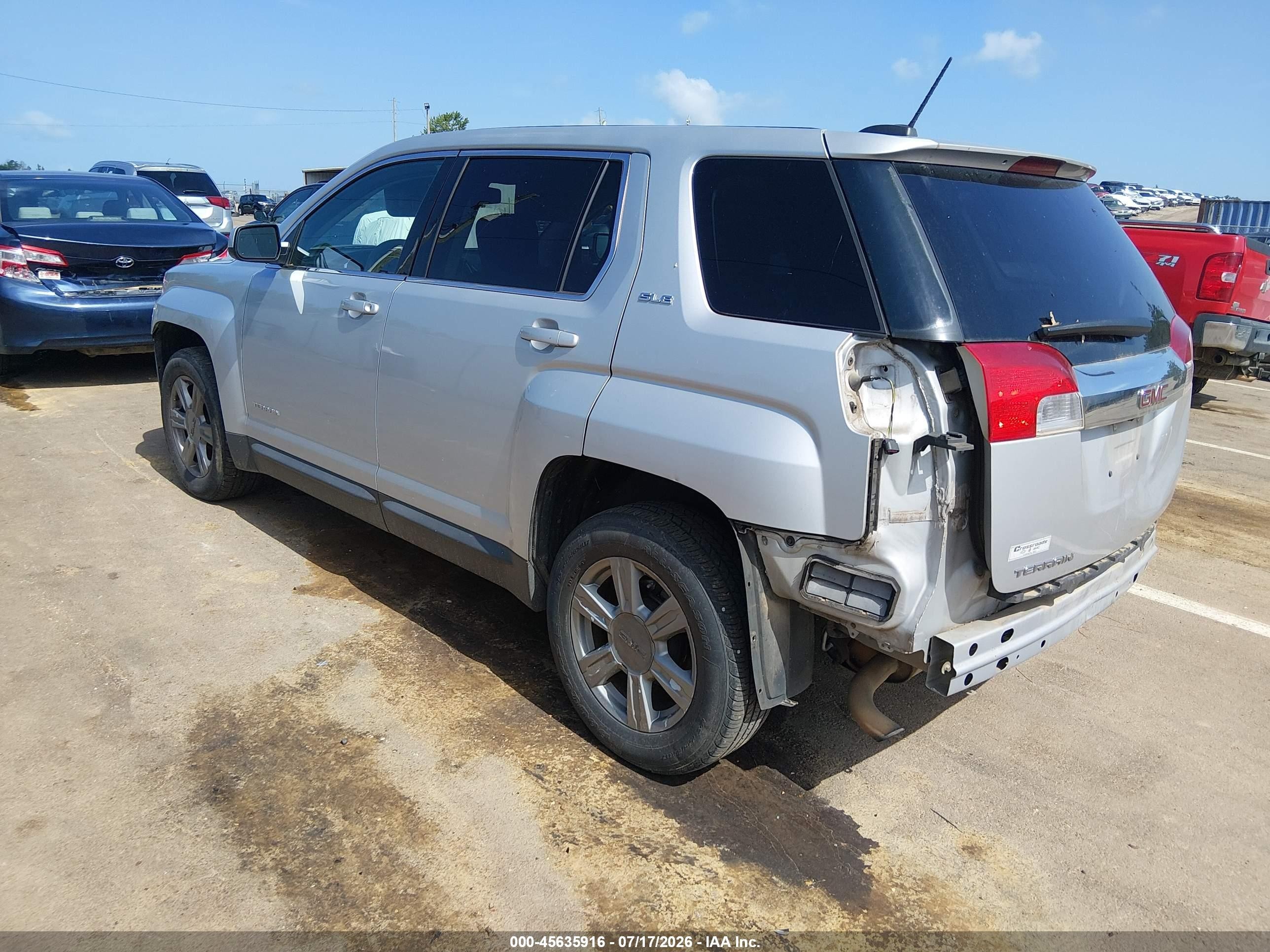 2015 Gmc Terrain Sle-1 Silver vin: 2GKALMEK8F6347707
