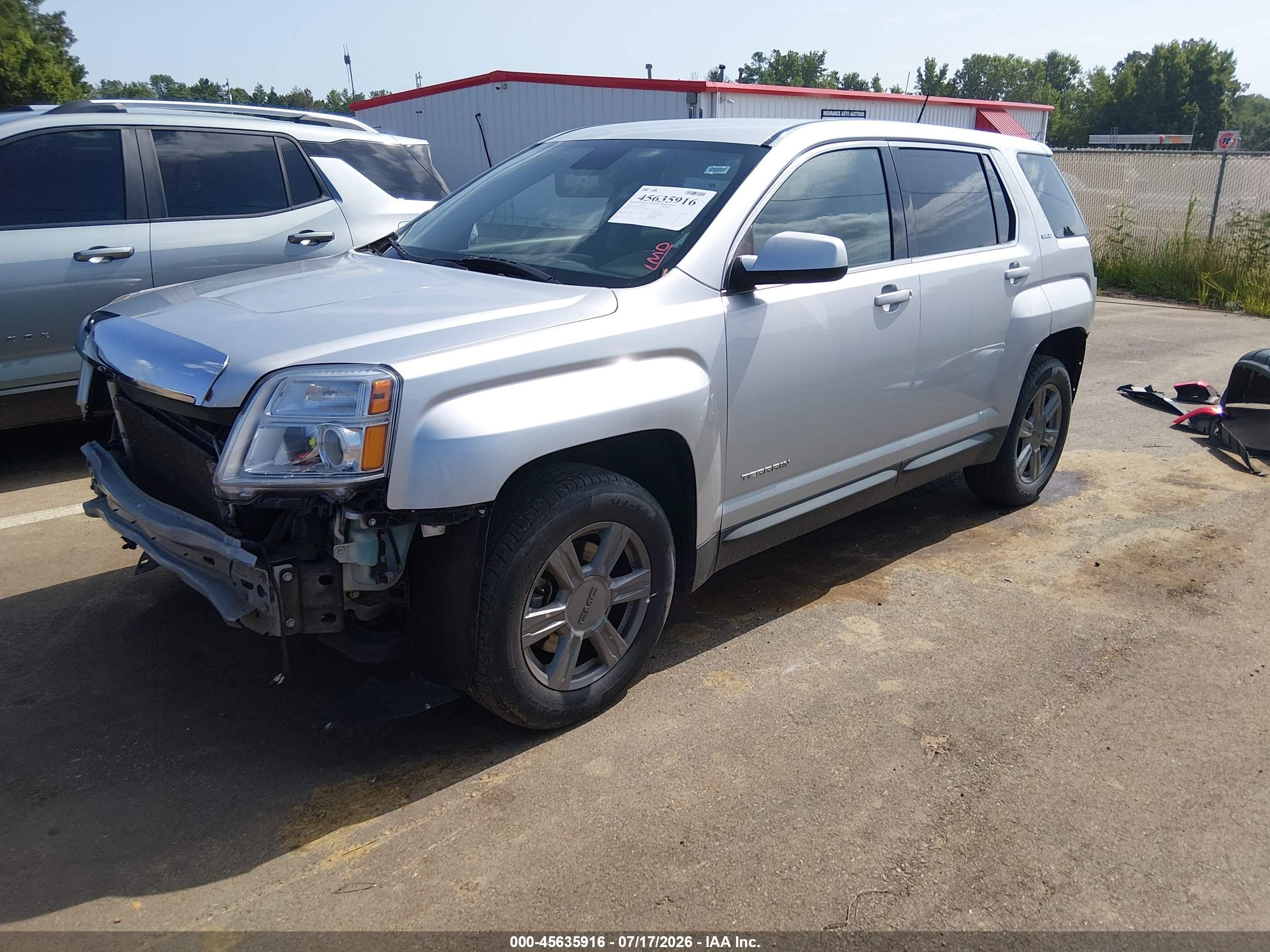 2015 Gmc Terrain Sle-1 Silver vin: 2GKALMEK8F6347707