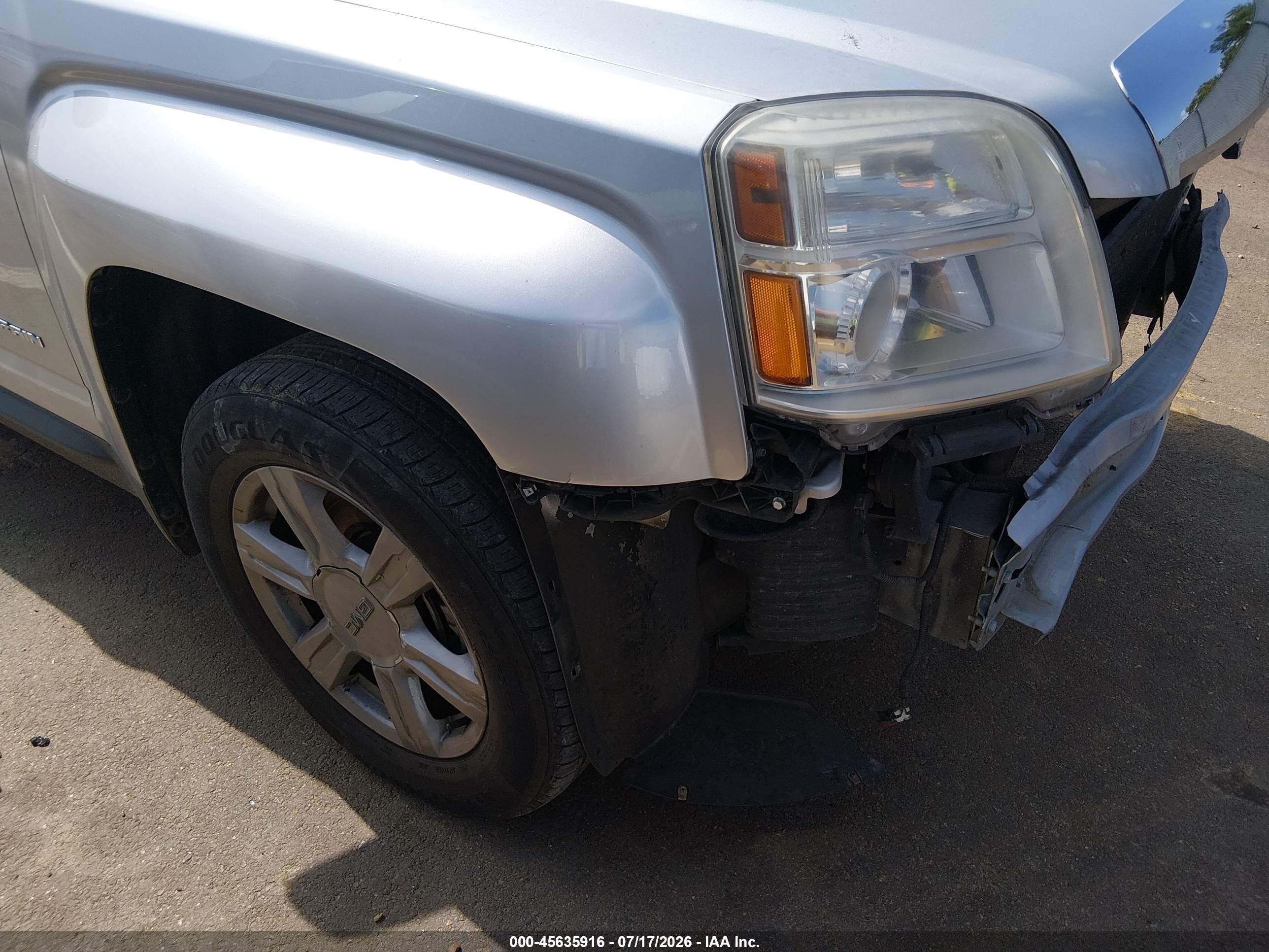 2015 Gmc Terrain Sle-1 Silver vin: 2GKALMEK8F6347707