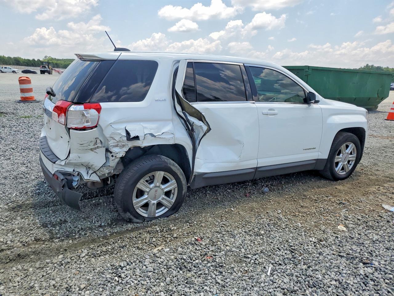2015 Gmc Terrain Sle White vin: 2GKALMEK8F6368654