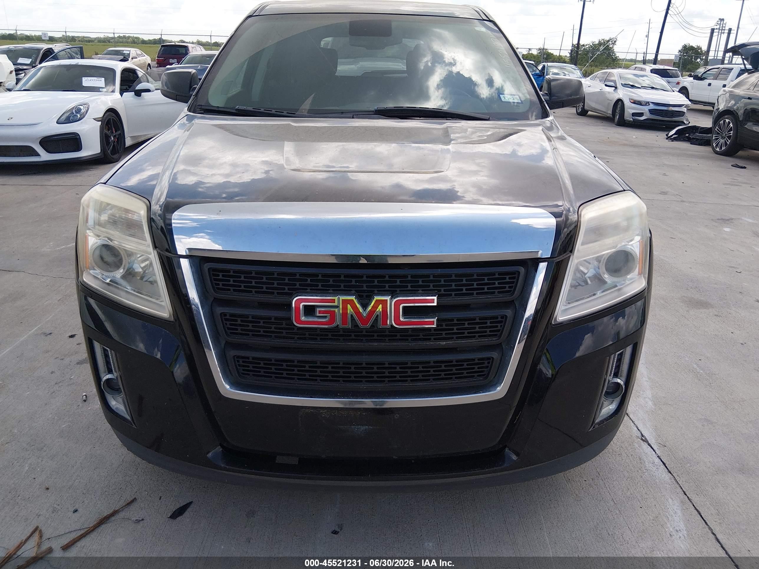 2012 Gmc Terrain Sle-1 Black vin: 2GKALMEK9C6258269