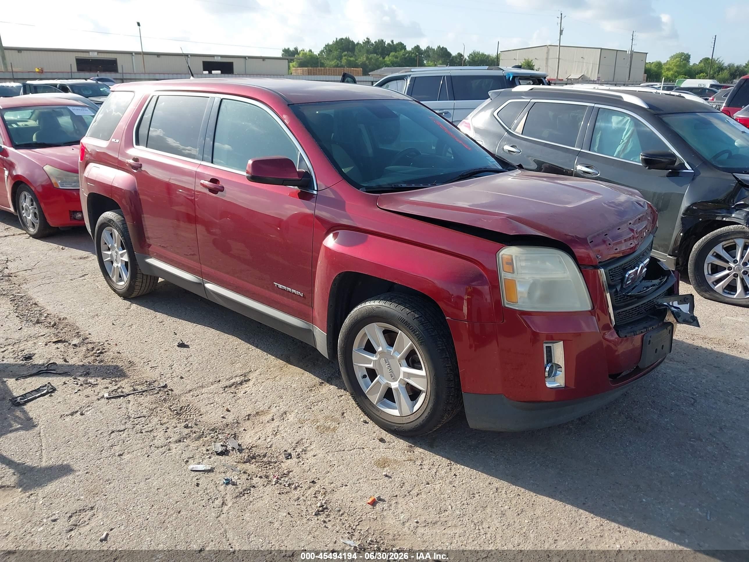 2012 Gmc Terrain Sle-1 Red vin: 2GKALMEK9C6355908