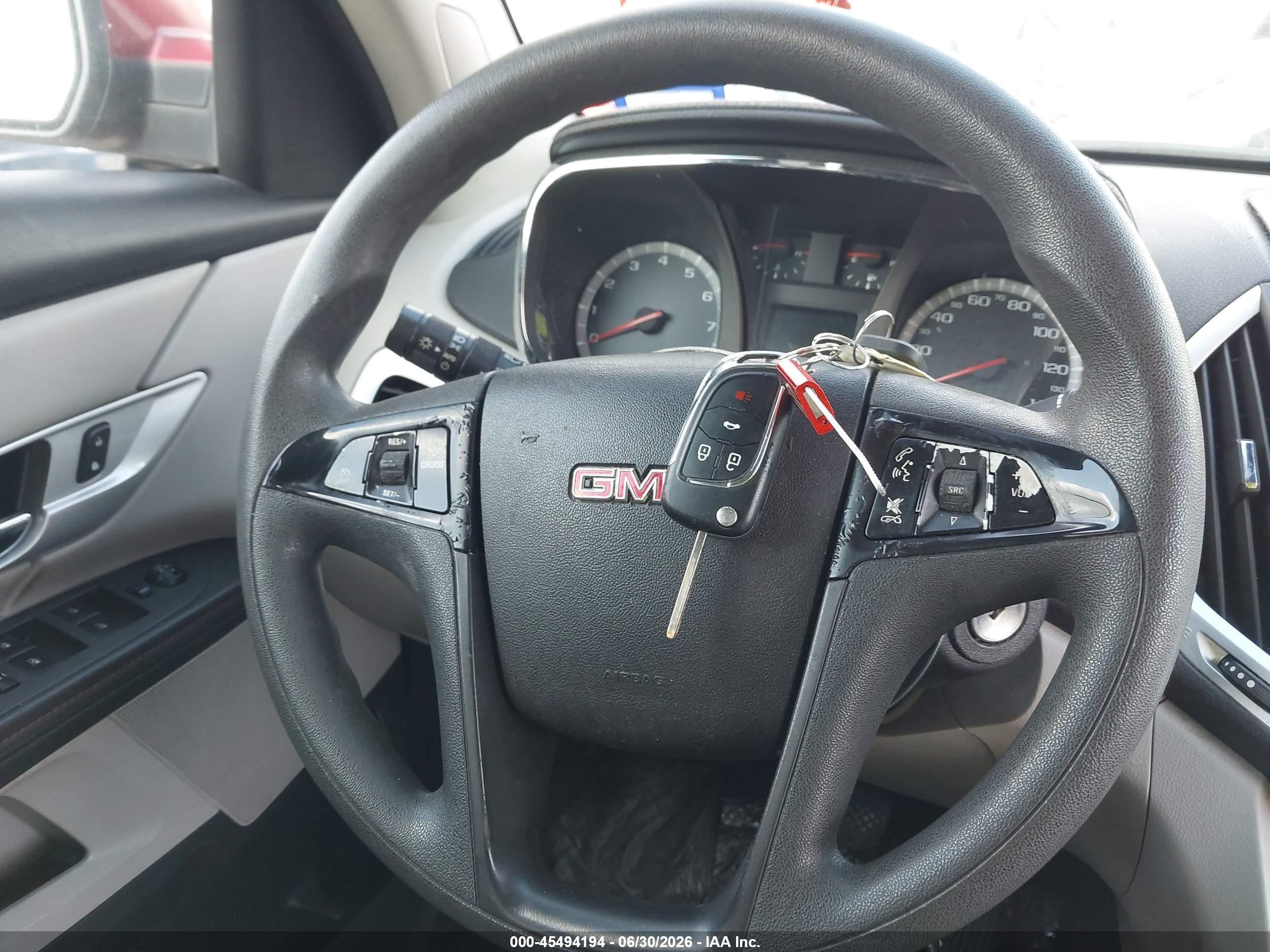 2012 Gmc Terrain Sle-1 Red vin: 2GKALMEK9C6355908