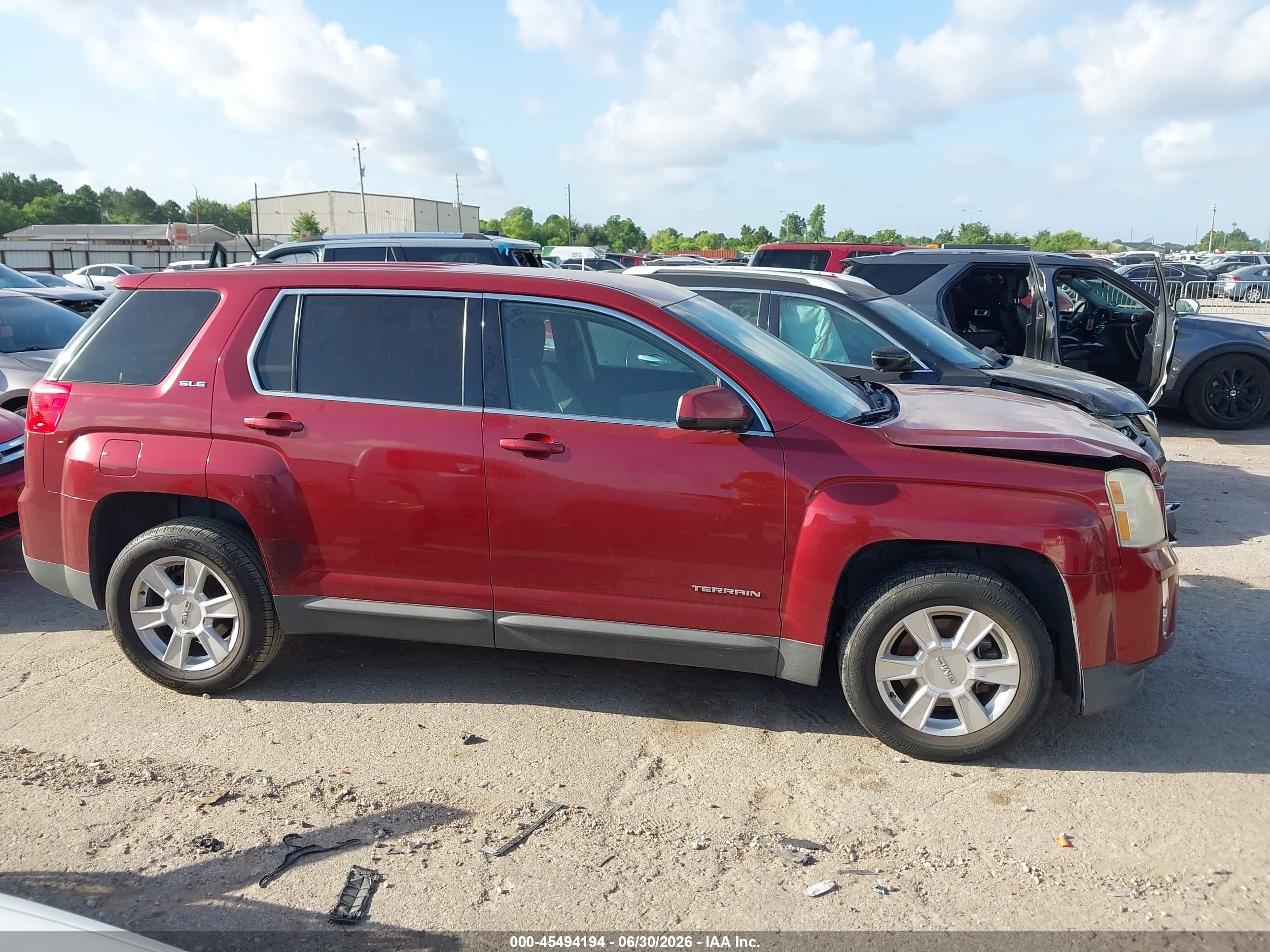 2012 Gmc Terrain Sle-1 Red vin: 2GKALMEK9C6355908