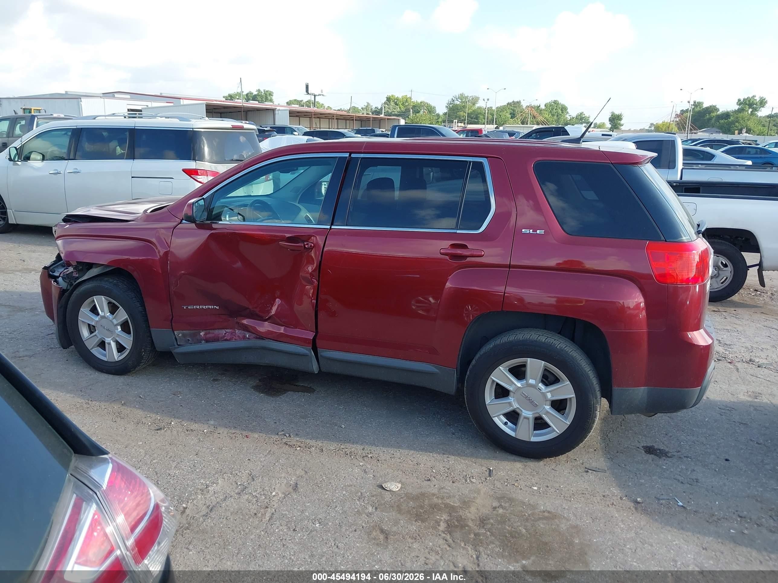 2012 Gmc Terrain Sle-1 Red vin: 2GKALMEK9C6355908