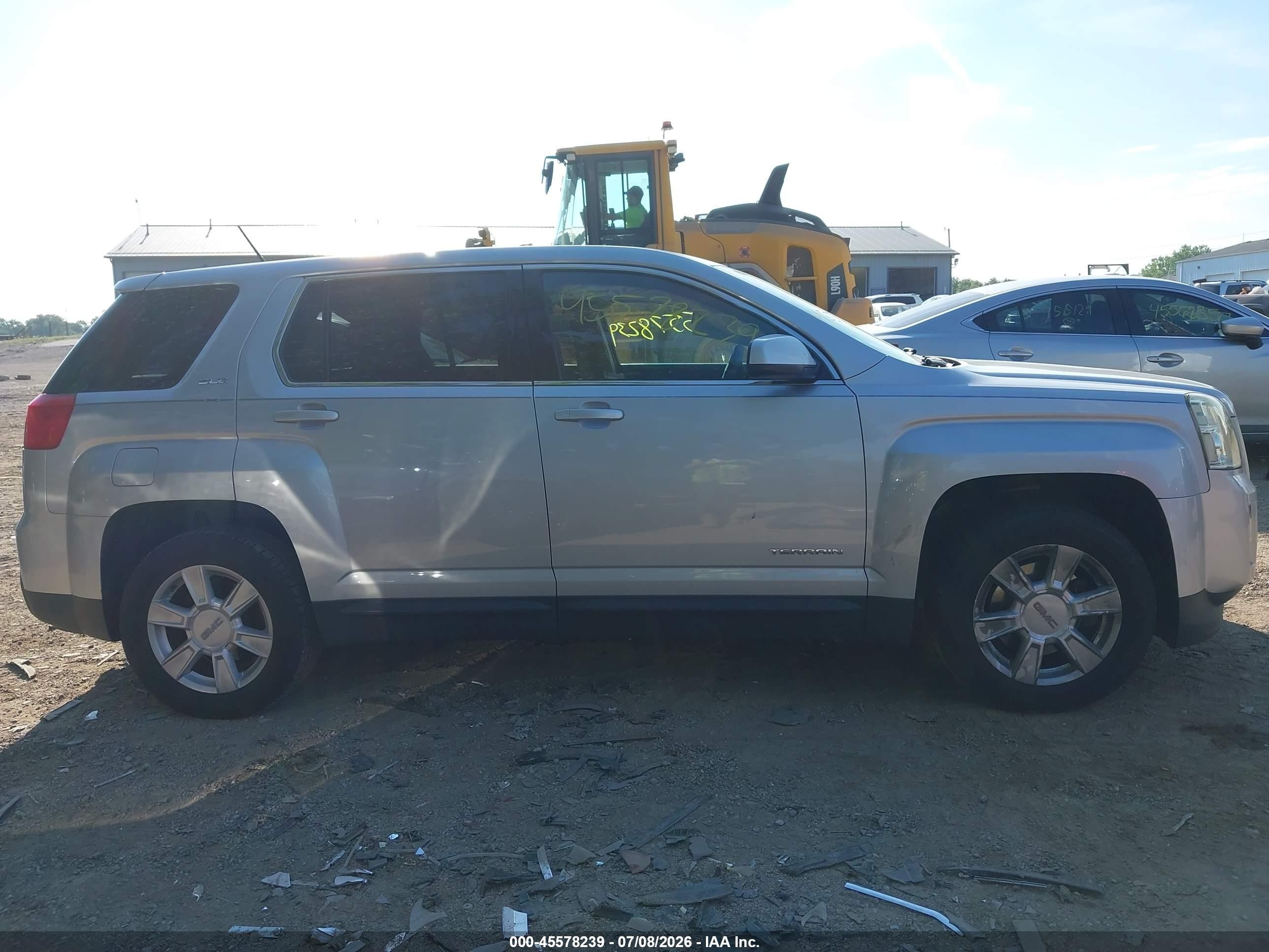 2013 Gmc Terrain Sle-1 Silver vin: 2GKALMEK9D6255244