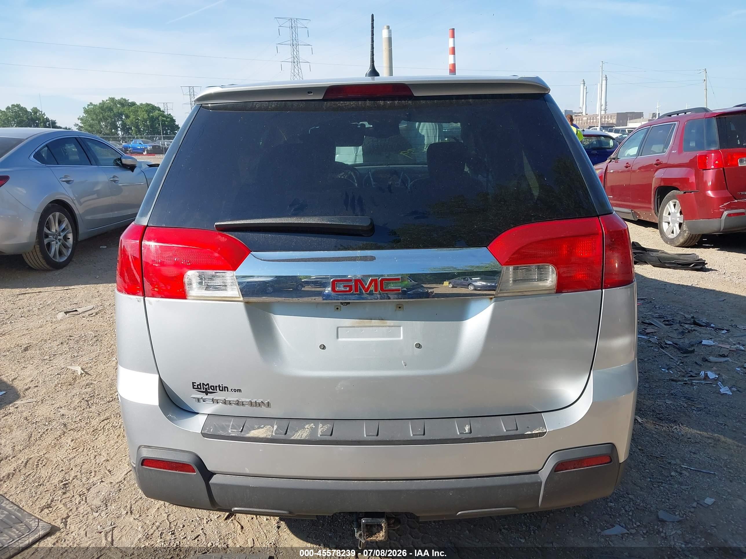 2013 Gmc Terrain Sle-1 Silver vin: 2GKALMEK9D6255244
