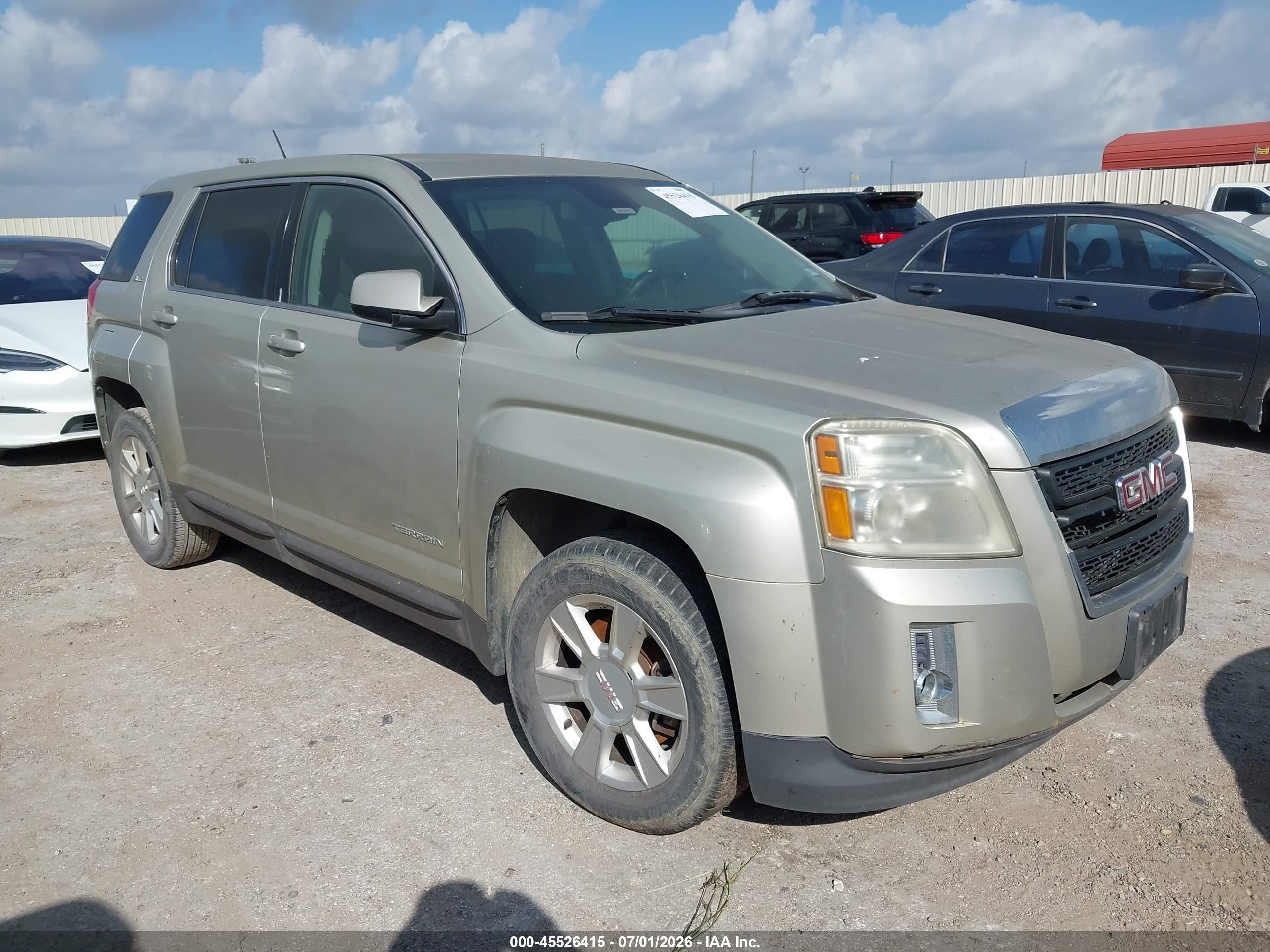 2013 Gmc Terrain Sle-1 Gold vin: 2GKALMEK9D6310307