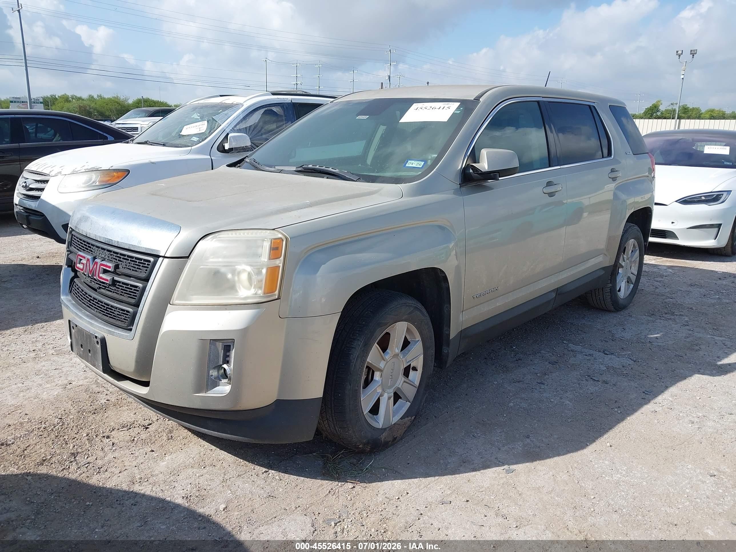 2013 Gmc Terrain Sle-1 Gold vin: 2GKALMEK9D6310307
