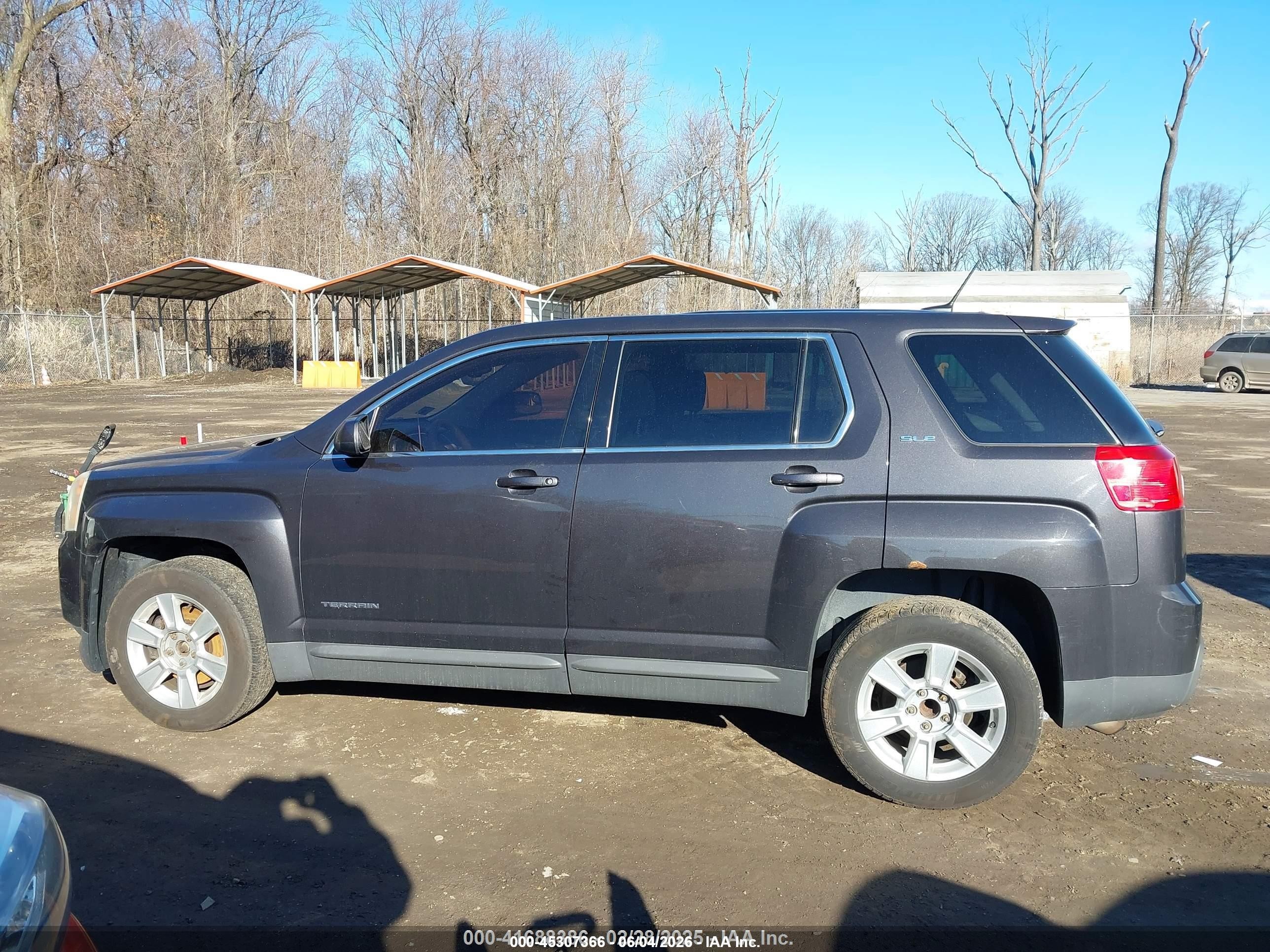 2013 Gmc Terrain Sle-1 Black vin: 2GKALMEK9D6311523