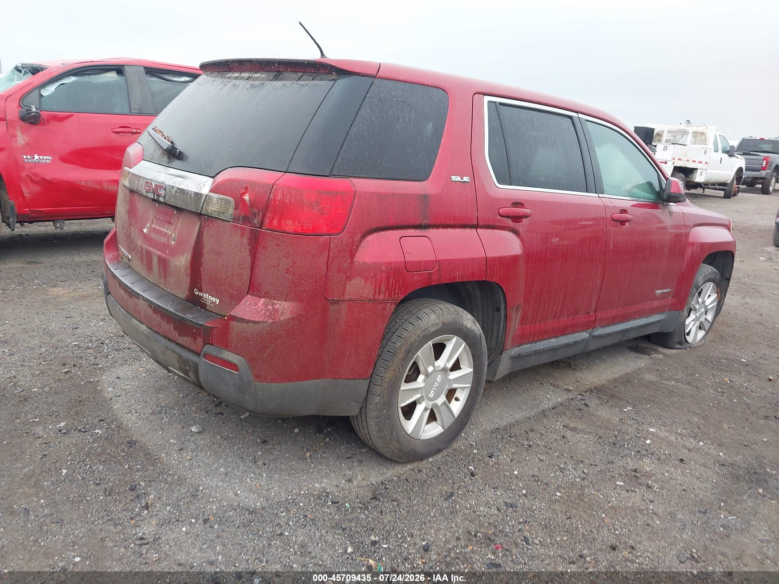 2013 Gmc Terrain Sle-1 Красный vin: 2GKALMEK9D6396654