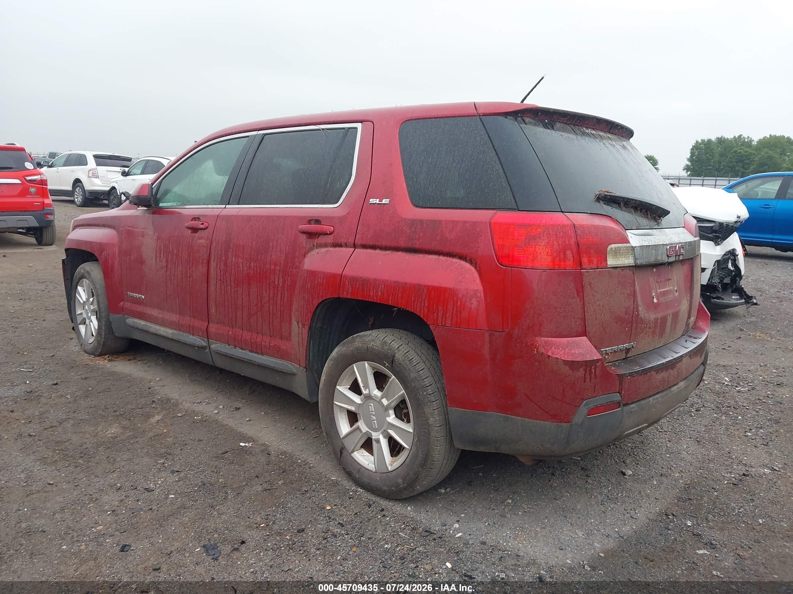 2013 Gmc Terrain Sle-1 Красный vin: 2GKALMEK9D6396654