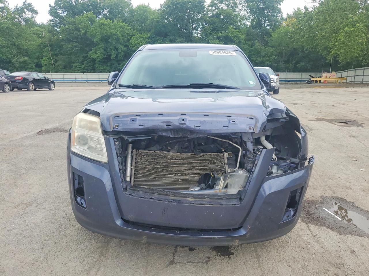 2014 Gmc Terrain Sle Blue vin: 2GKALMEK9E6183172