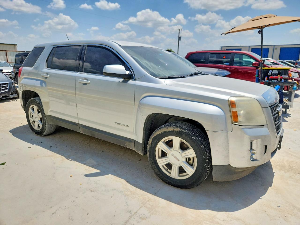 2014 Gmc Terrain Sle Silver vin: 2GKALMEK9E6313130