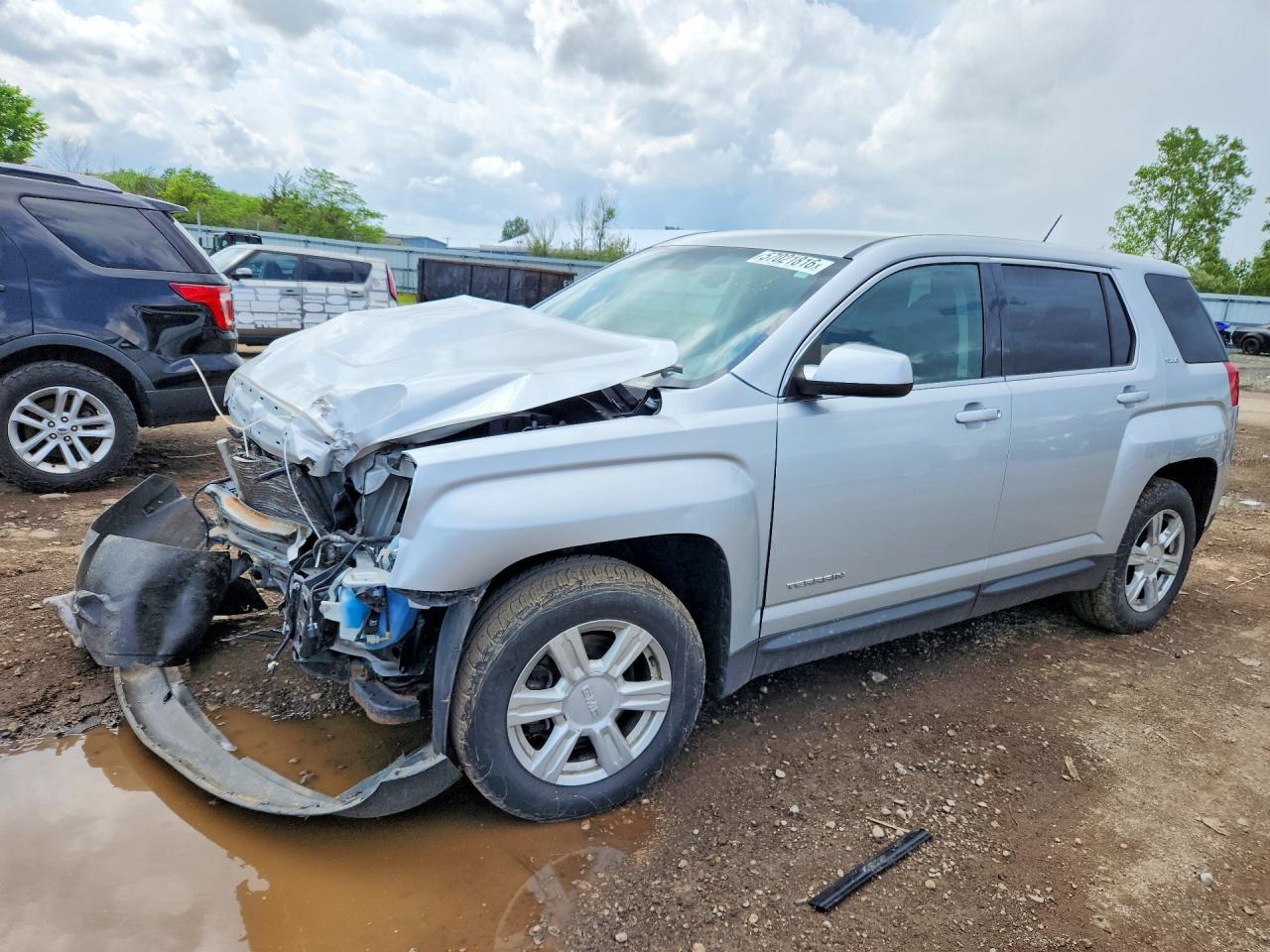 2015 Gmc Terrain Sle Gray vin: 2GKALMEK9F6126276