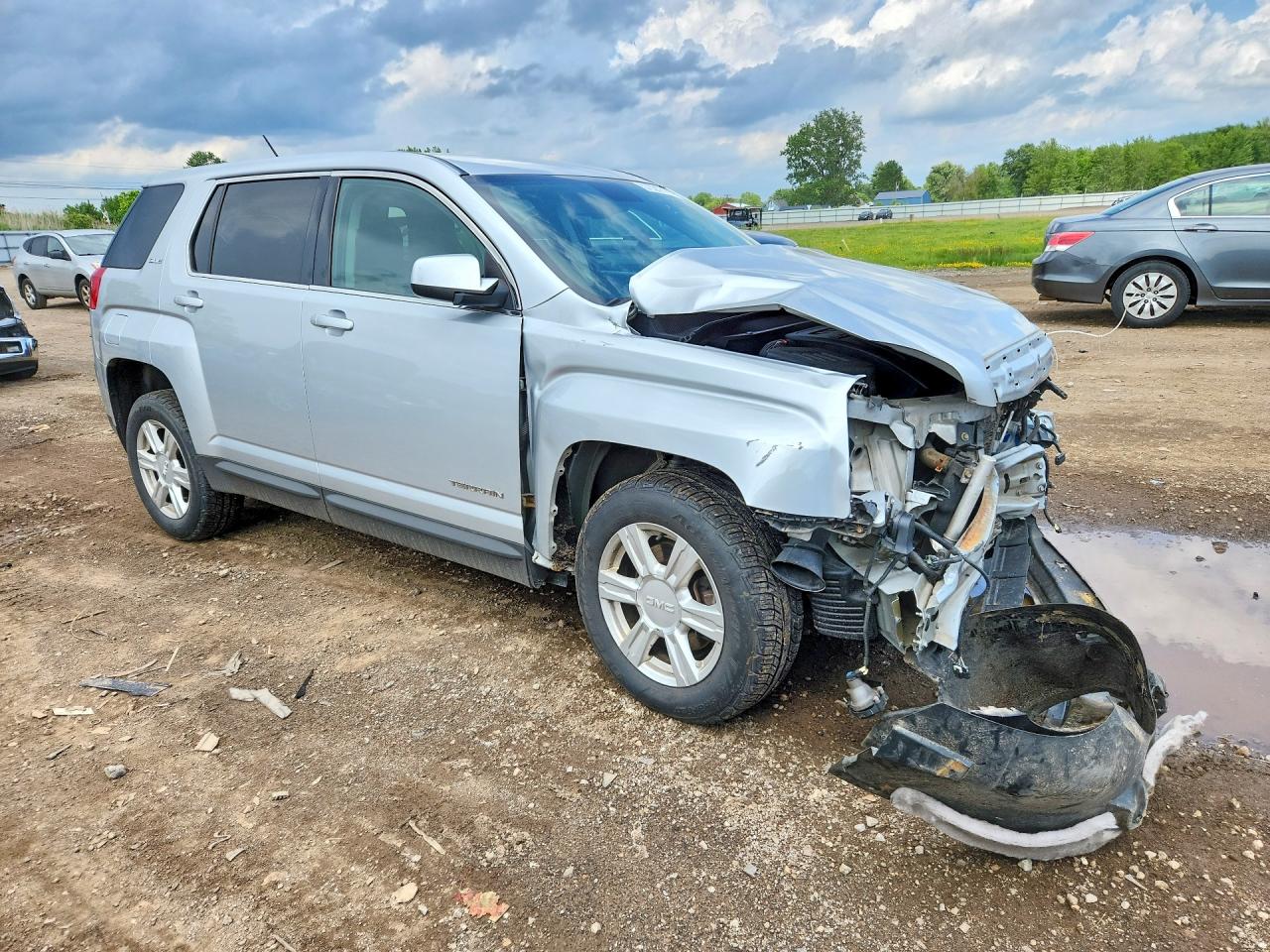 2015 Gmc Terrain Sle Gray vin: 2GKALMEK9F6126276