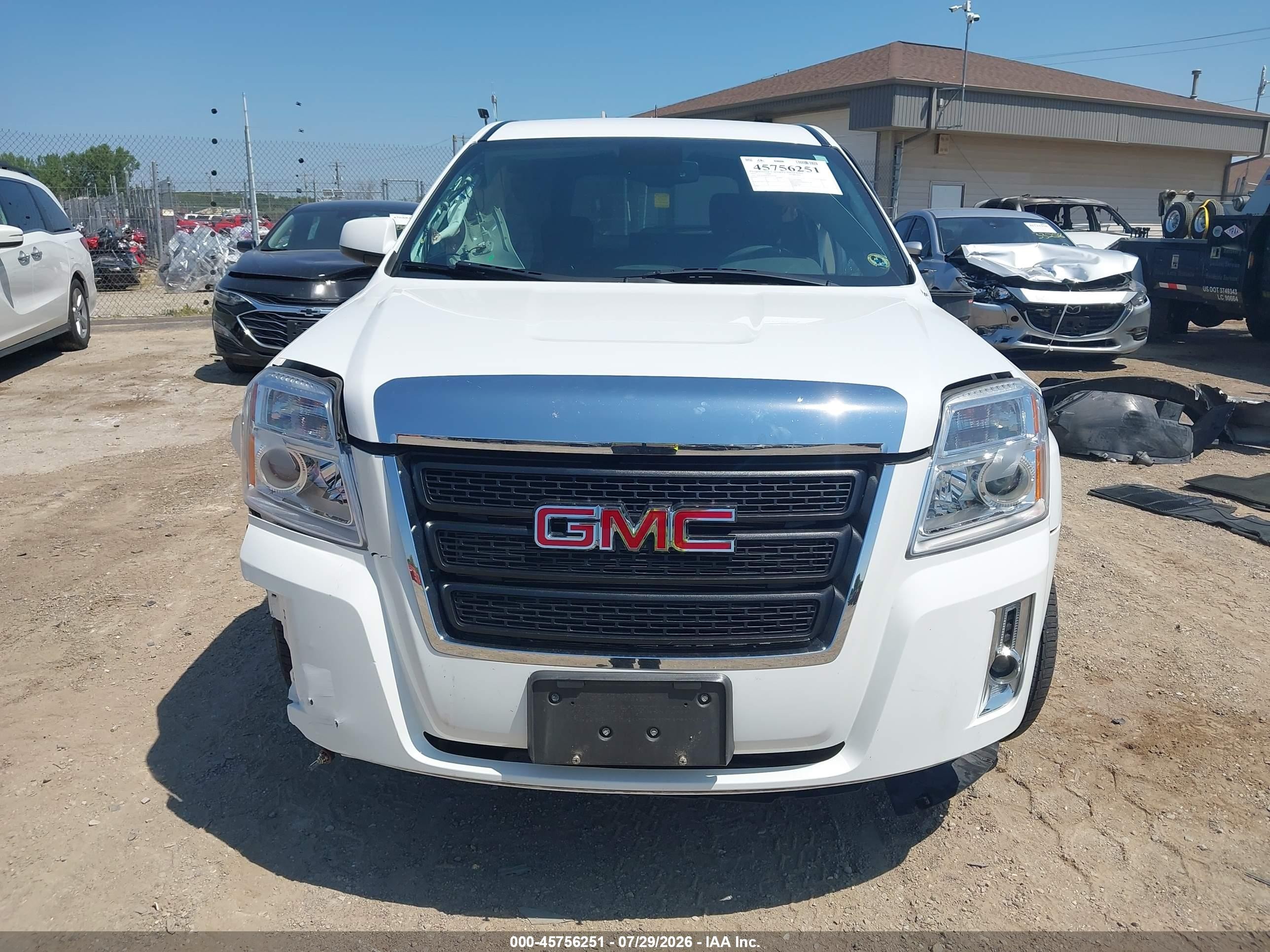 2015 Gmc Terrain Sle-1 White vin: 2GKALMEK9F6220318