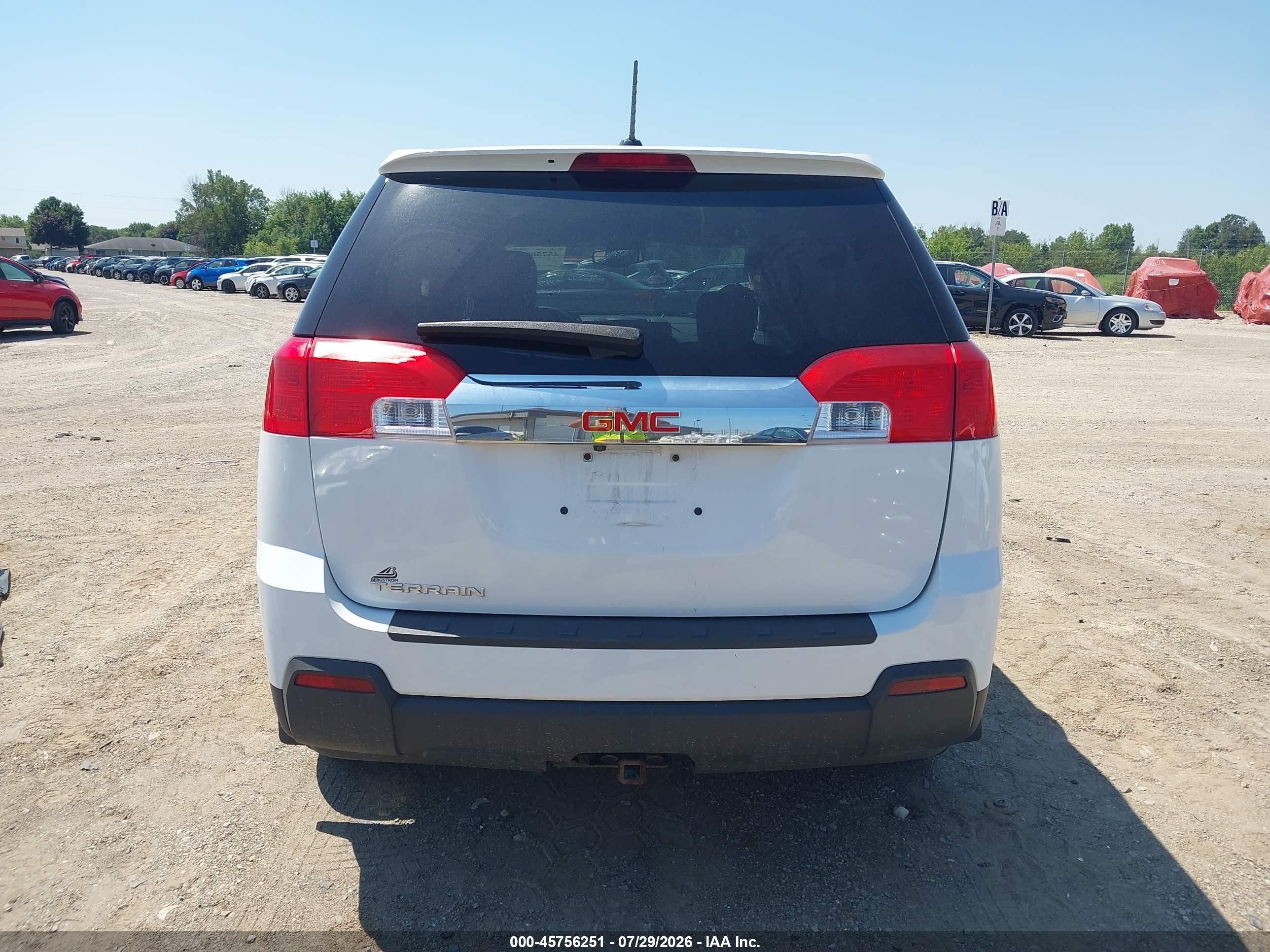 2015 Gmc Terrain Sle-1 White vin: 2GKALMEK9F6220318
