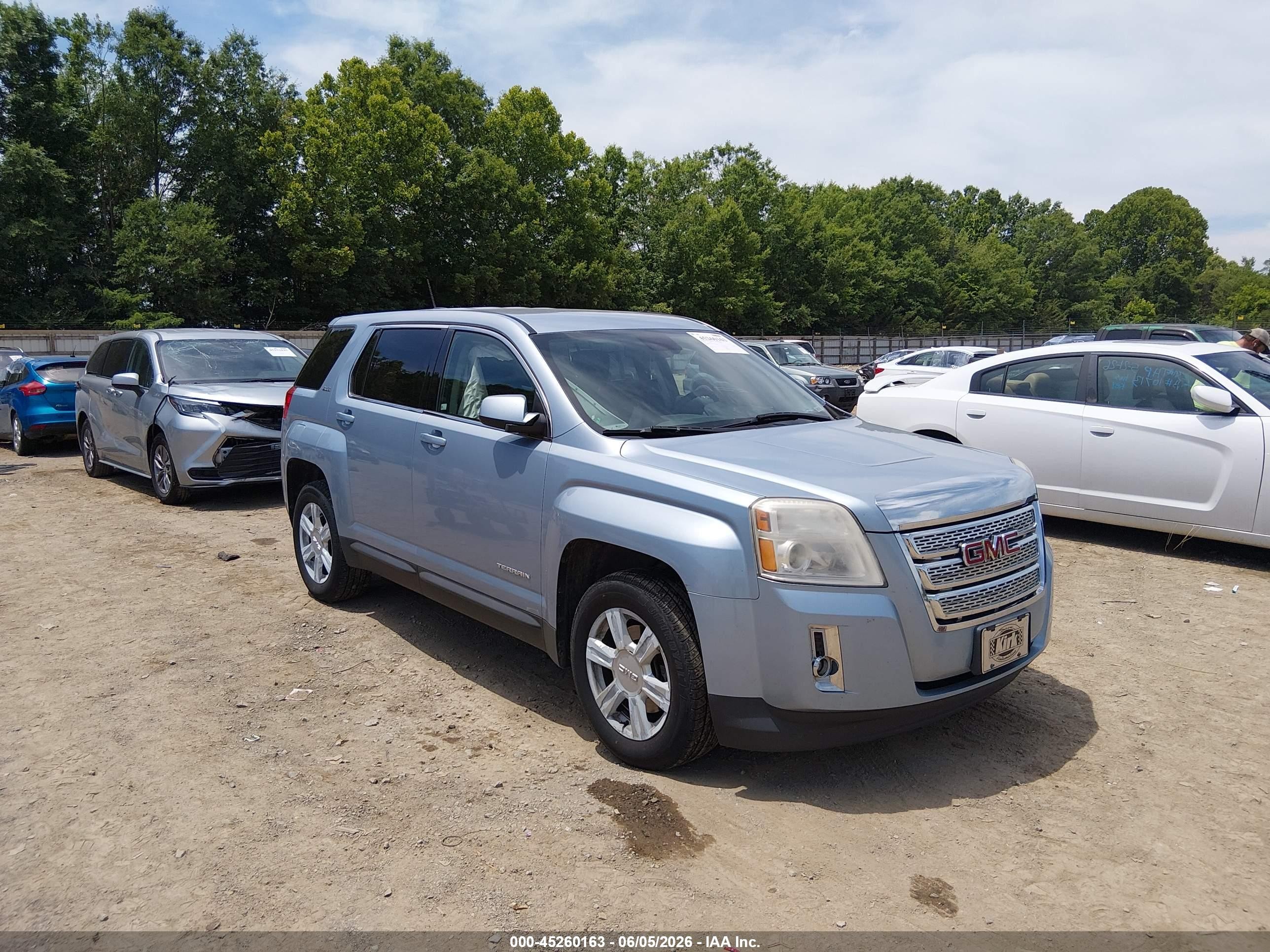 2015 Gmc Terrain Sle-1 Light Blue vin: 2GKALMEK9F6265761