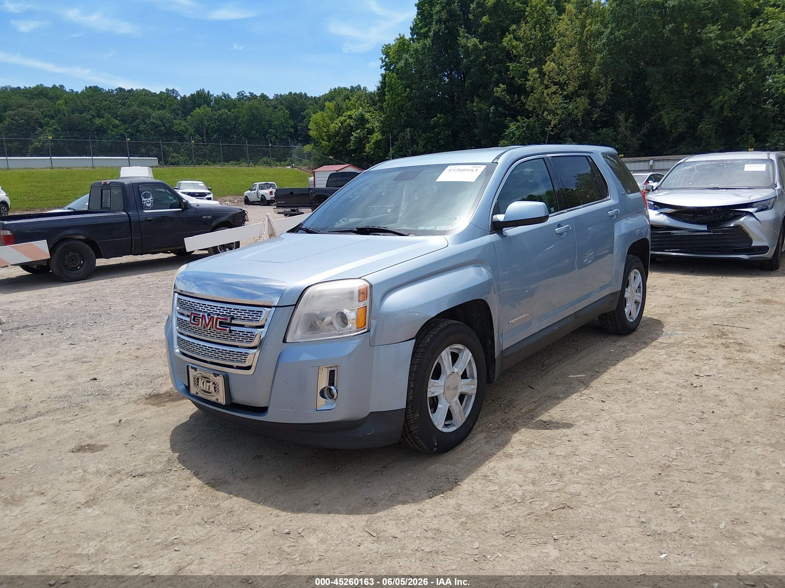 2015 Gmc Terrain Sle-1 Light Blue vin: 2GKALMEK9F6265761