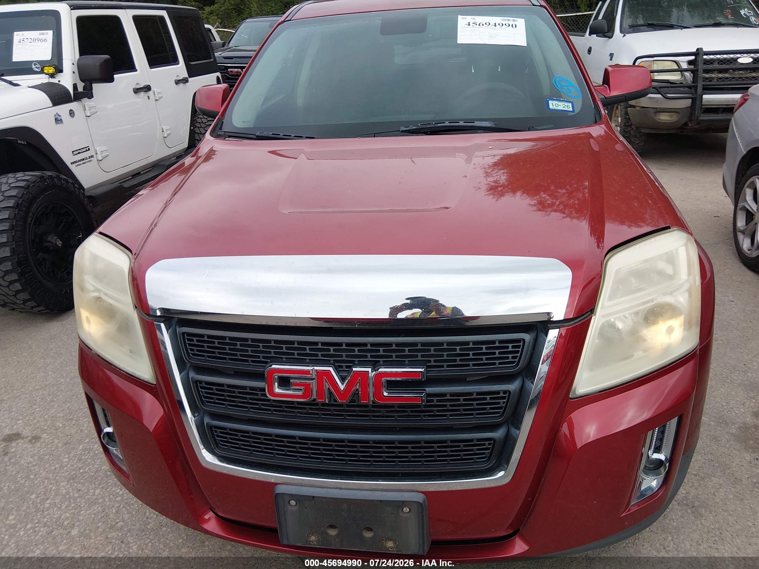 2015 Gmc Terrain Sle-1 Red vin: 2GKALMEK9F6287923