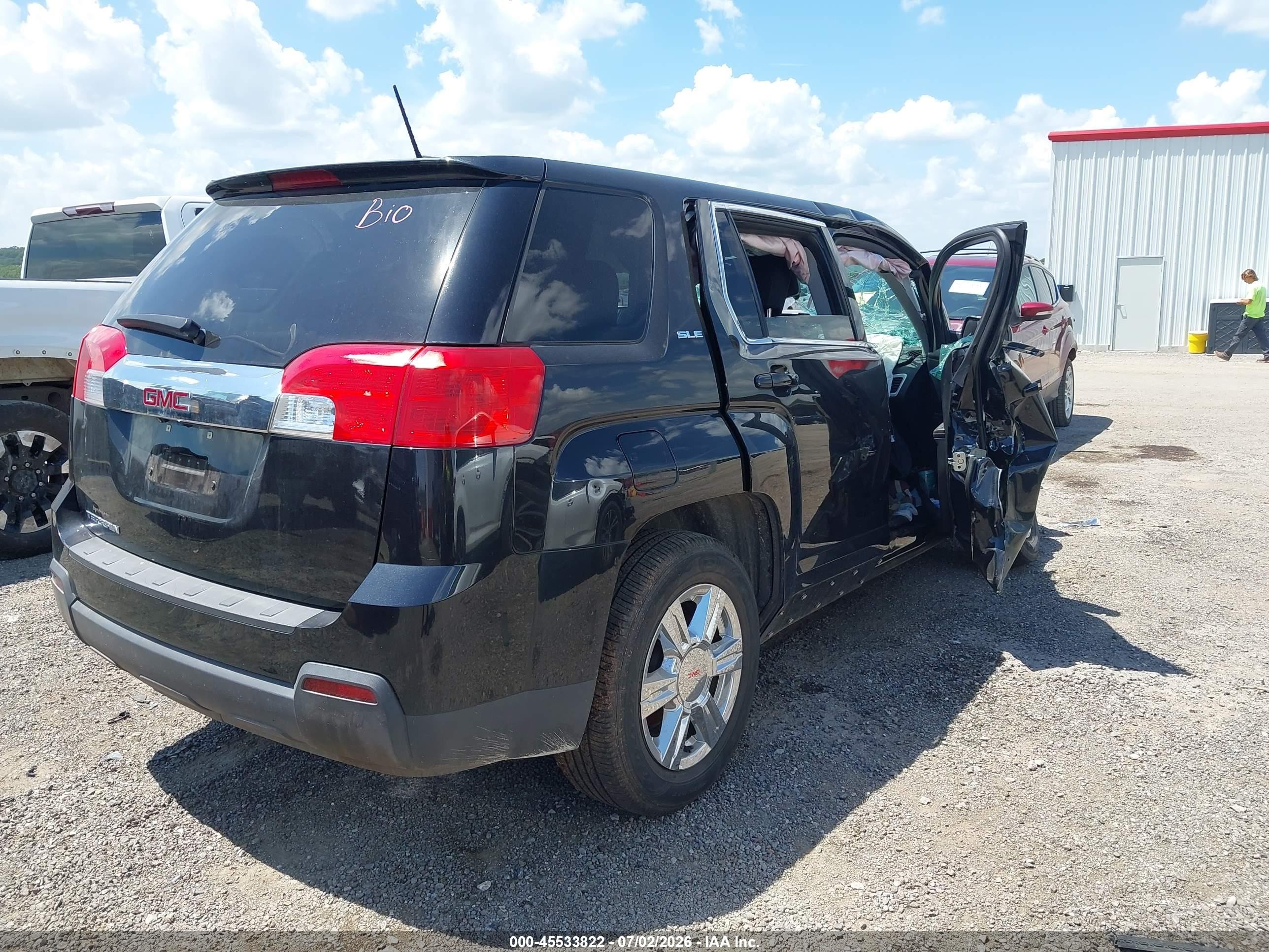 2015 Gmc Terrain Sle-1 Black vin: 2GKALMEK9F6353886