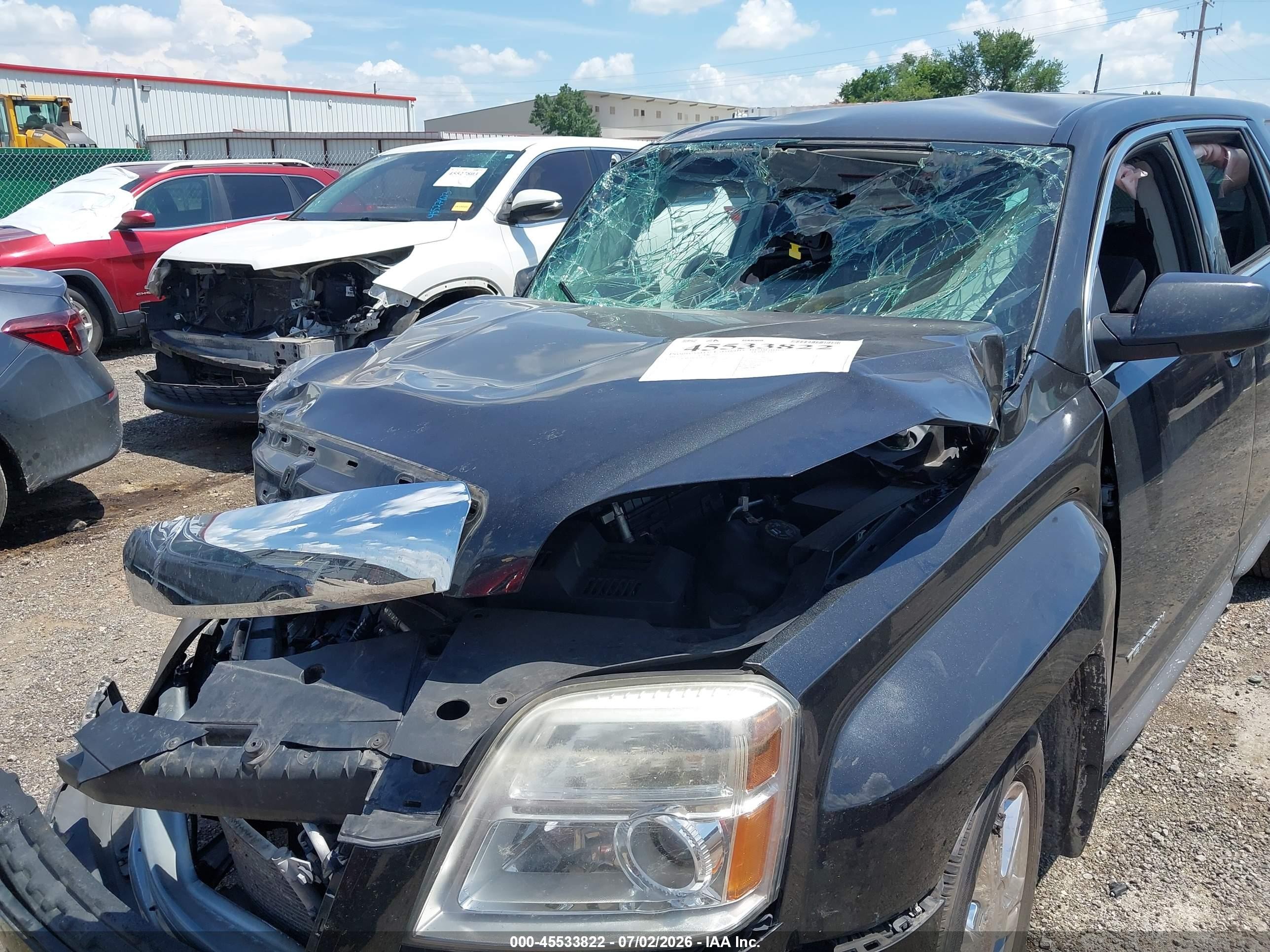 2015 Gmc Terrain Sle-1 Black vin: 2GKALMEK9F6353886