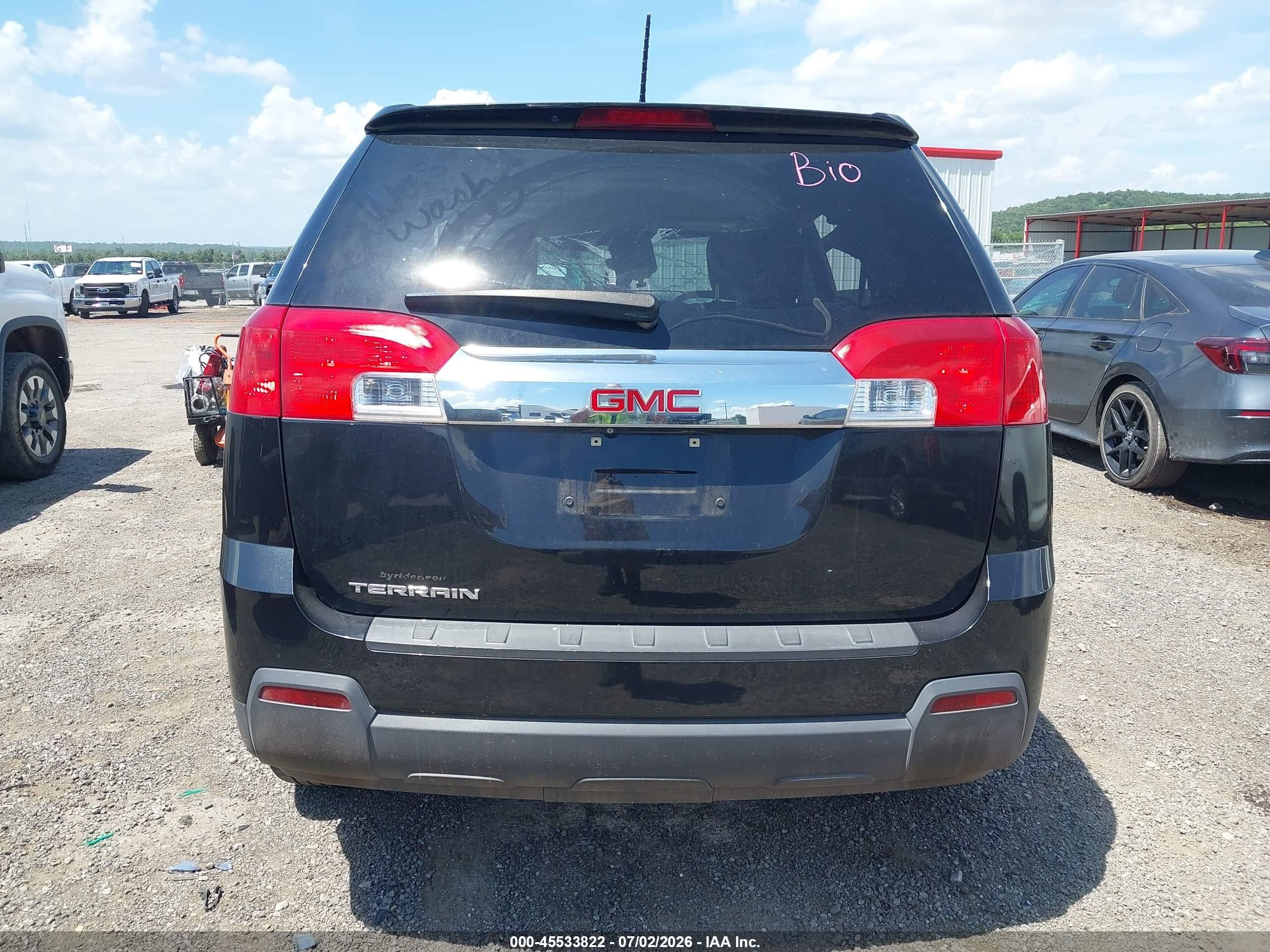 2015 Gmc Terrain Sle-1 Black vin: 2GKALMEK9F6353886