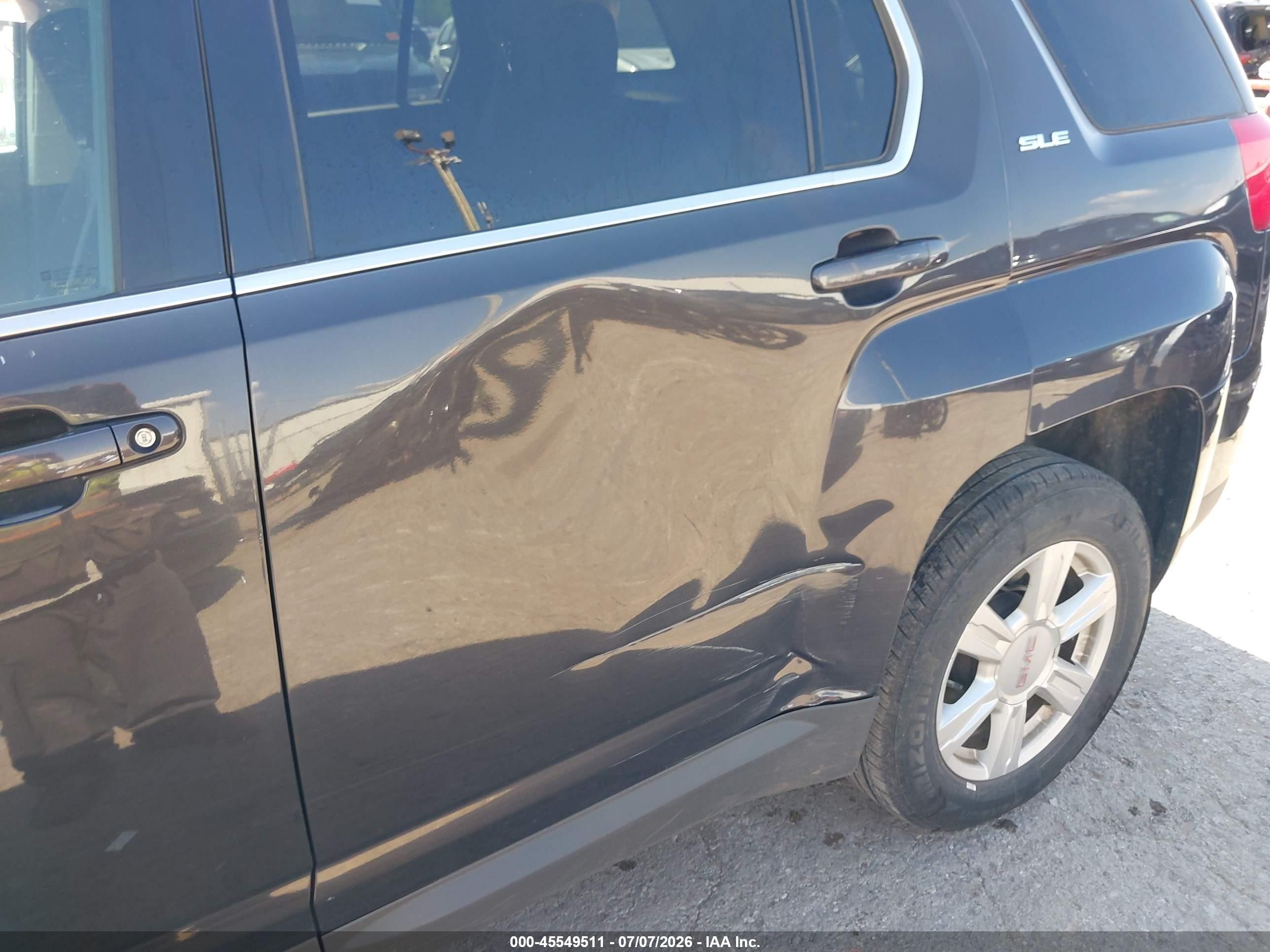 2015 Gmc Terrain Sle-1 Black vin: 2GKALMEK9F6400222