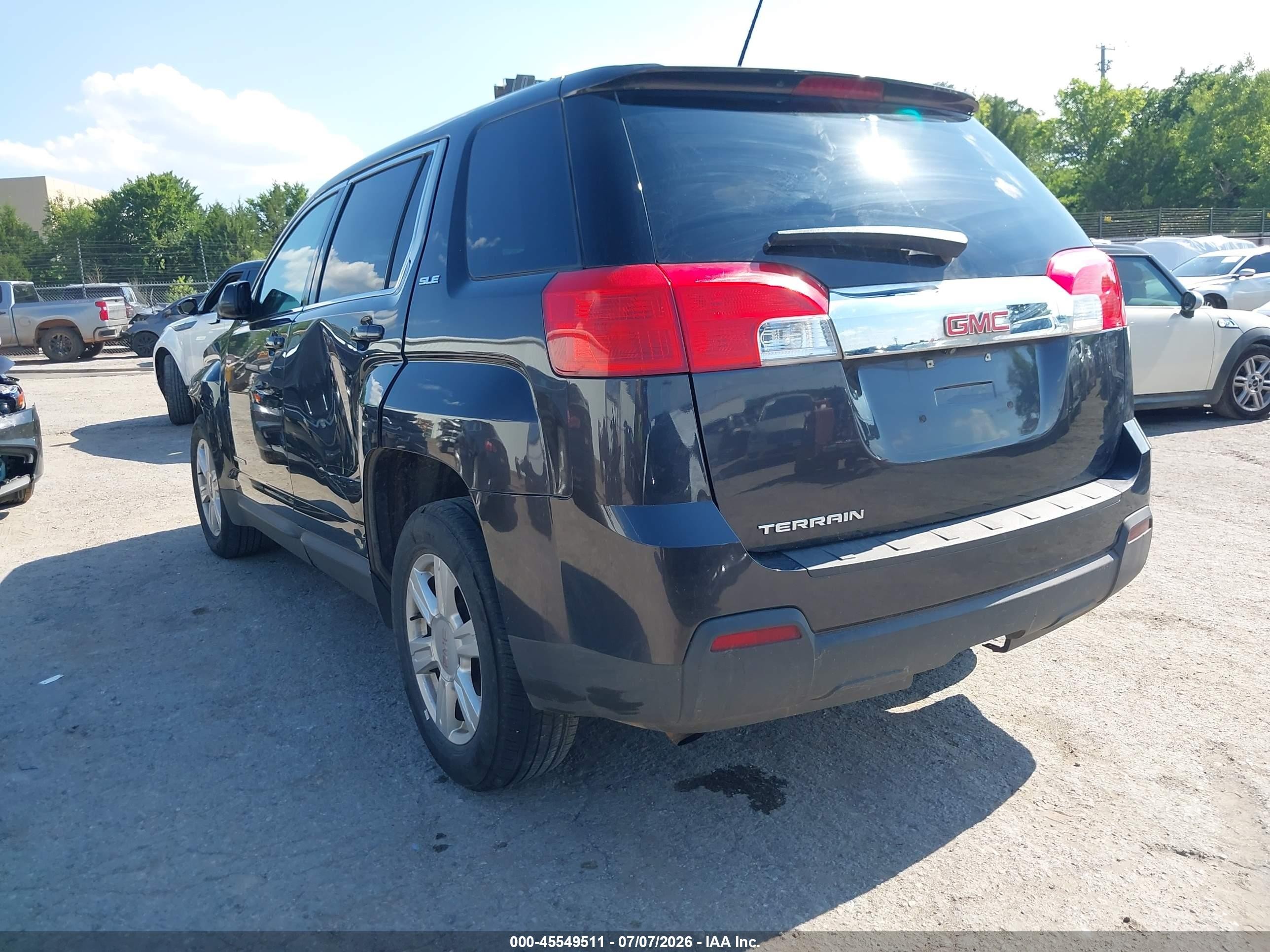 2015 Gmc Terrain Sle-1 Black vin: 2GKALMEK9F6400222