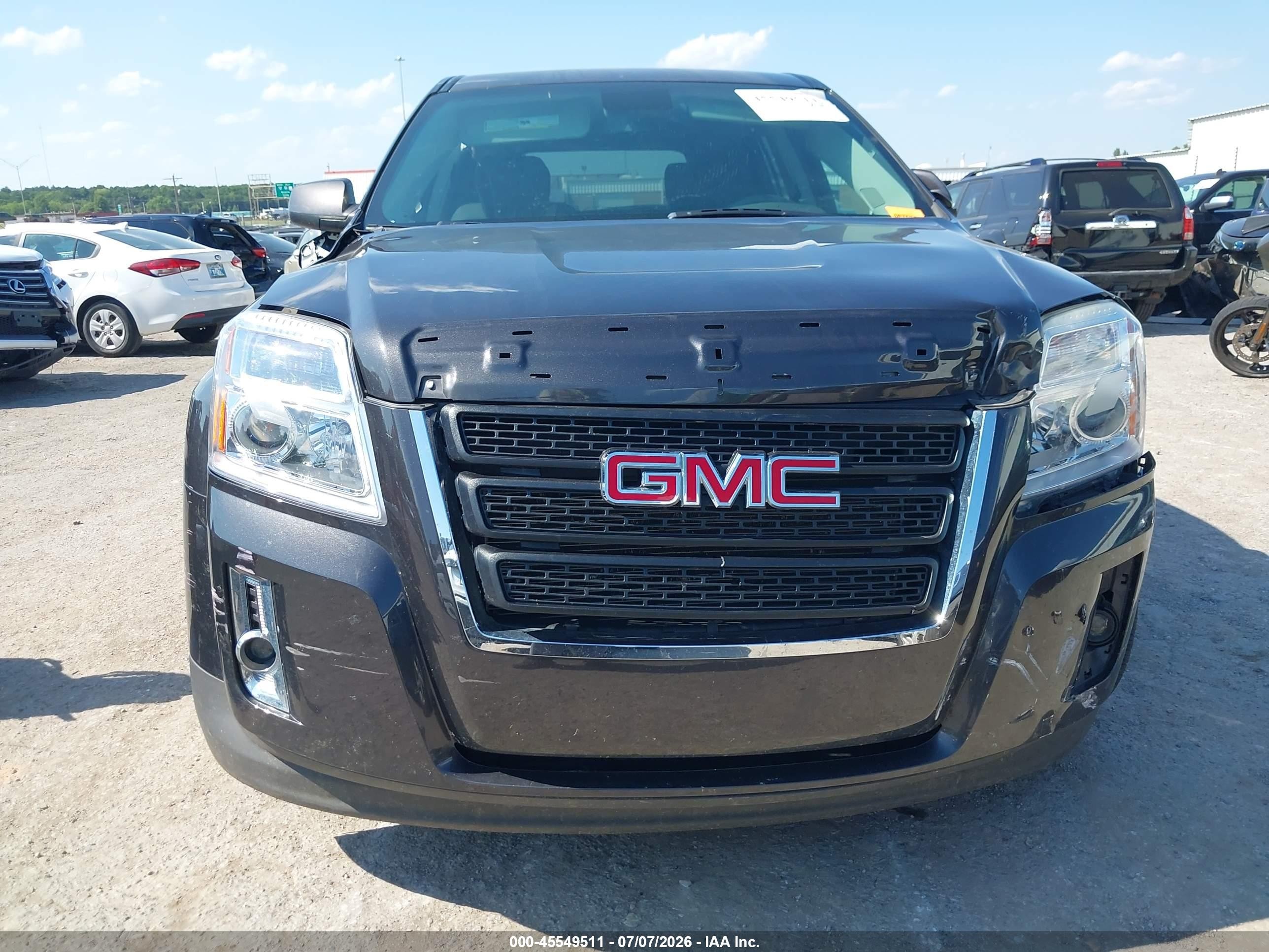 2015 Gmc Terrain Sle-1 Black vin: 2GKALMEK9F6400222