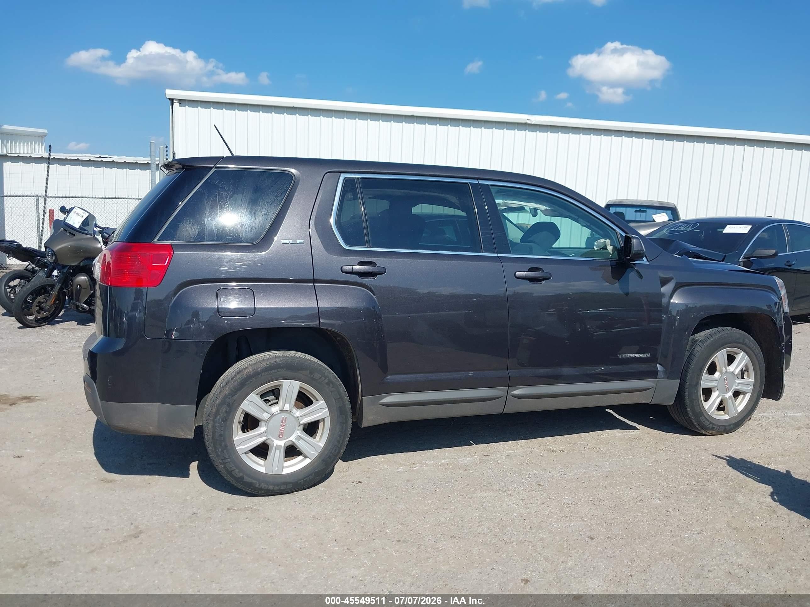 2015 Gmc Terrain Sle-1 Black vin: 2GKALMEK9F6400222