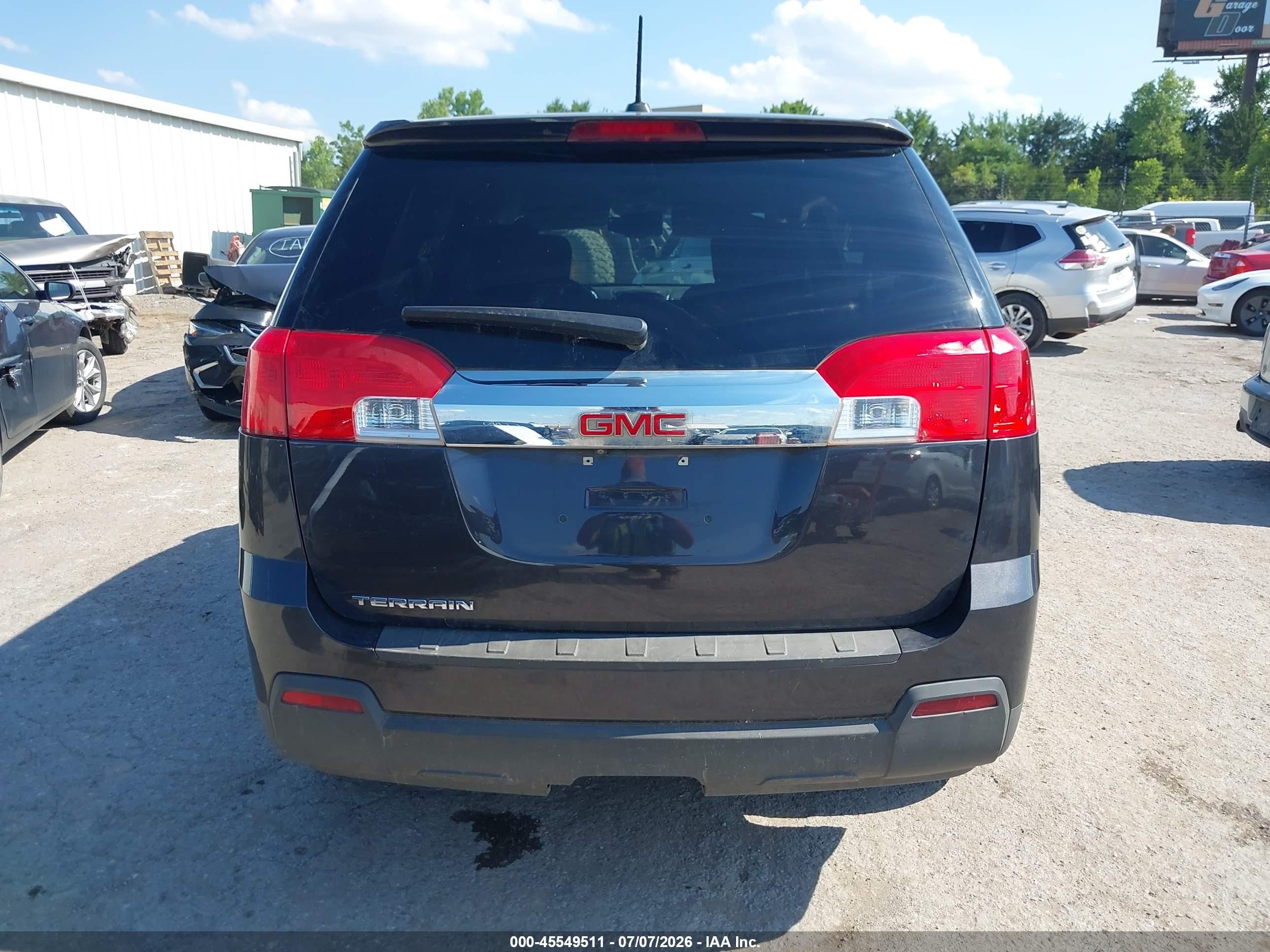 2015 Gmc Terrain Sle-1 Black vin: 2GKALMEK9F6400222