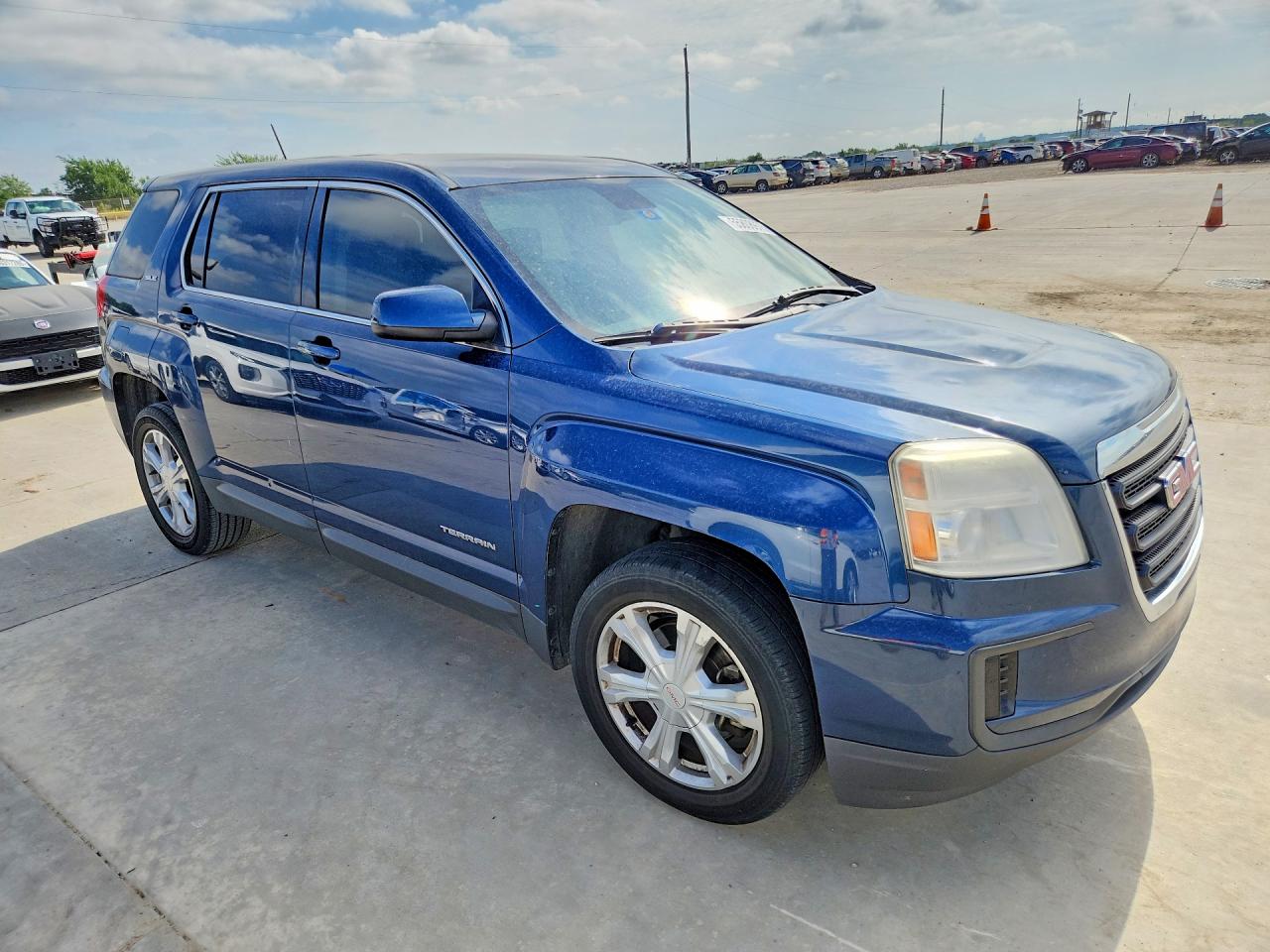 2017 Gmc Terrain Sle Синий vin: 2GKALMEK9H6175044