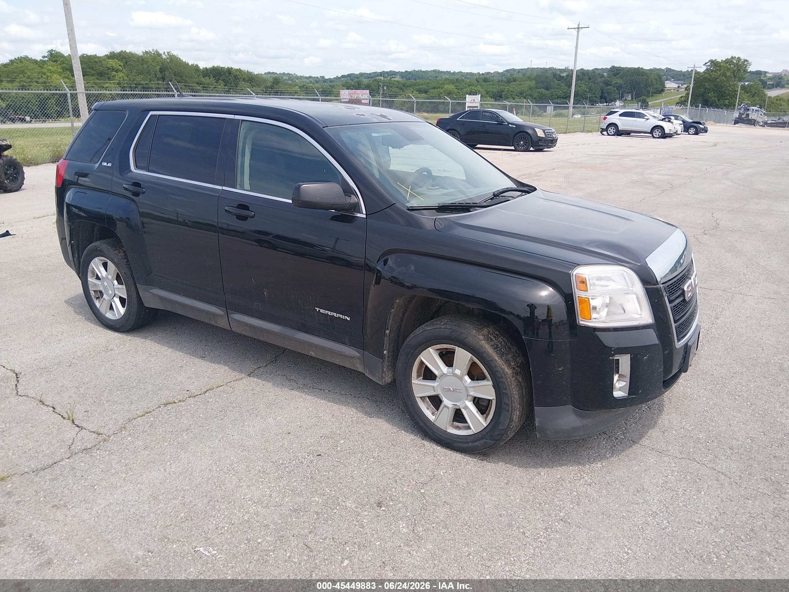 2012 Gmc Terrain Sle-1 Black vin: 2GKALMEKXC6187910