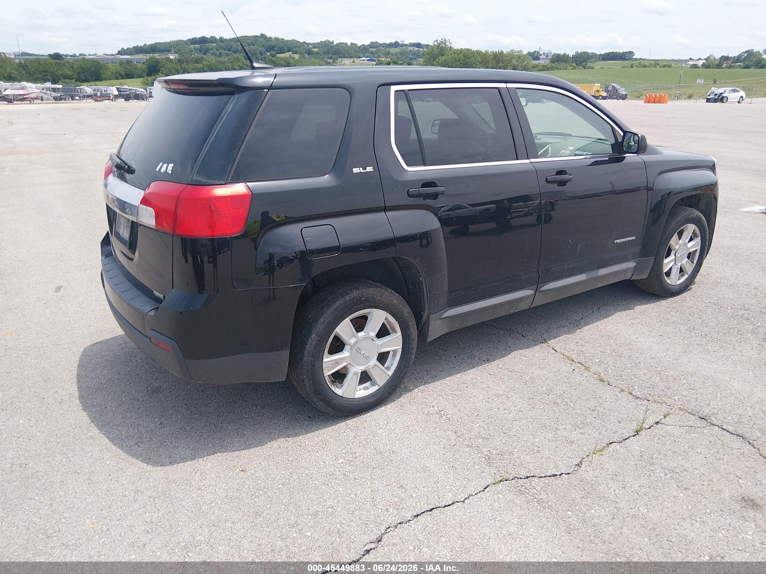 2012 Gmc Terrain Sle-1 Black vin: 2GKALMEKXC6187910