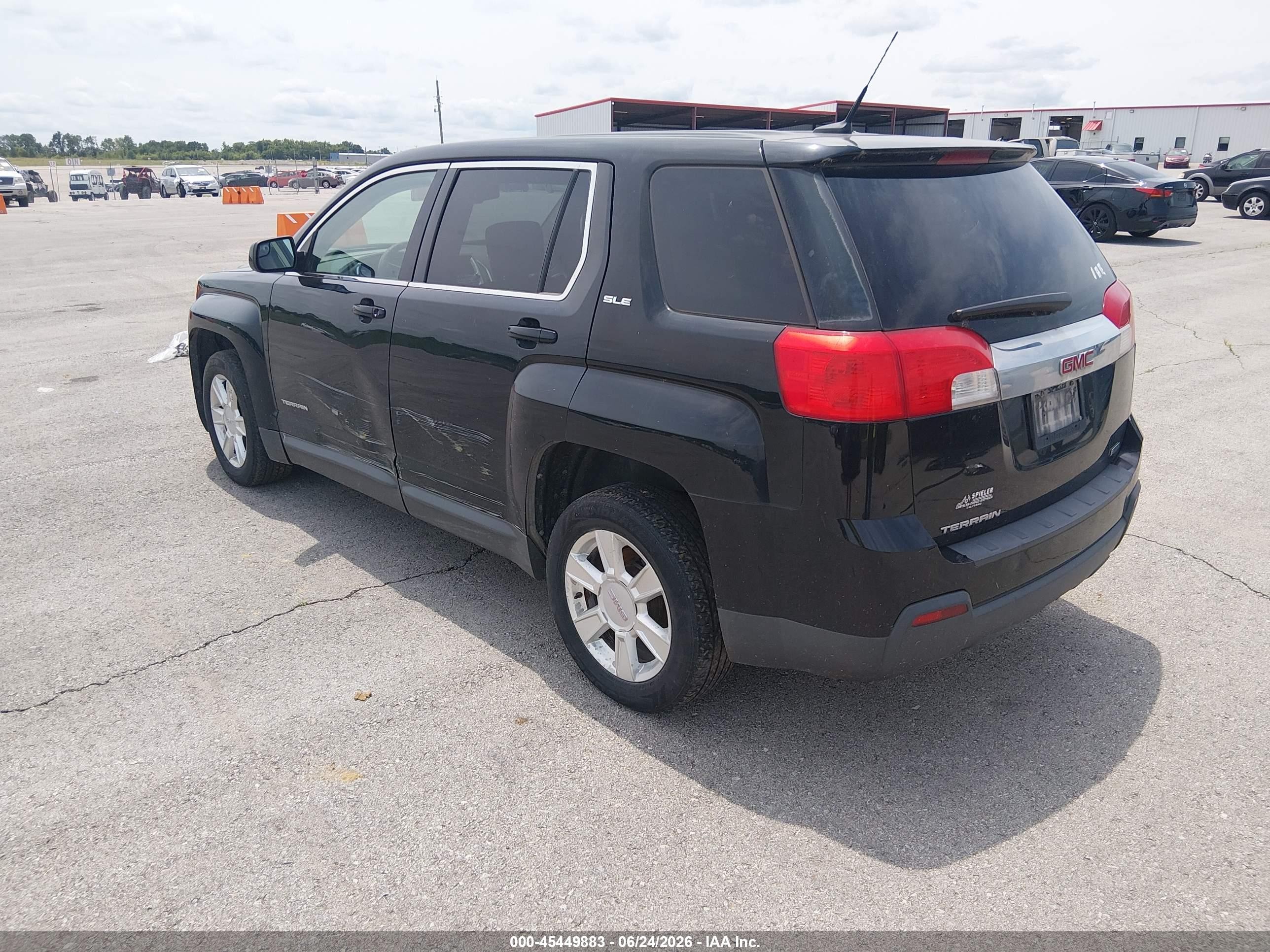 2012 Gmc Terrain Sle-1 Black vin: 2GKALMEKXC6187910
