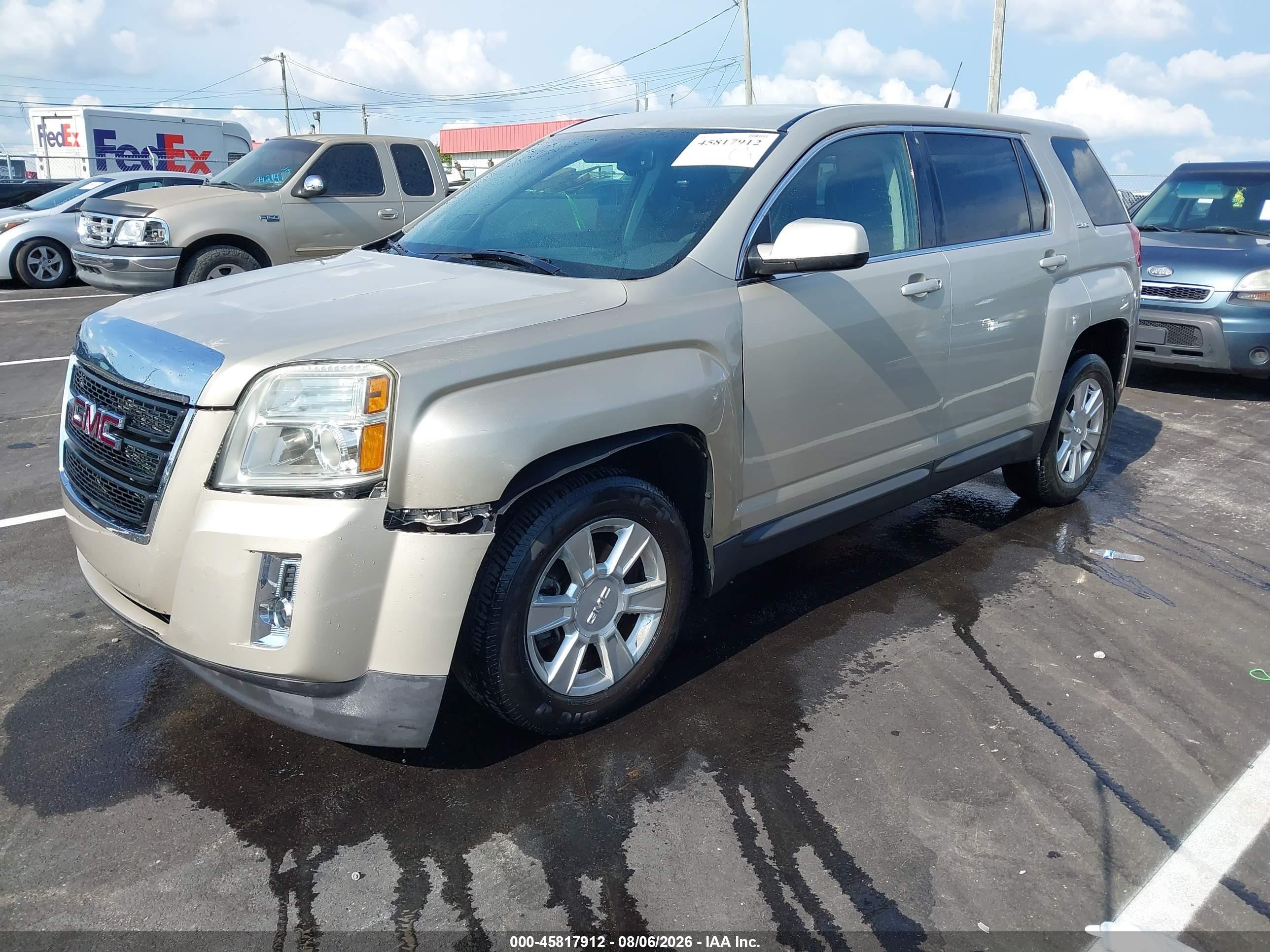 2012 Gmc Terrain Sle-1 Золотой vin: 2GKALMEKXC6212580